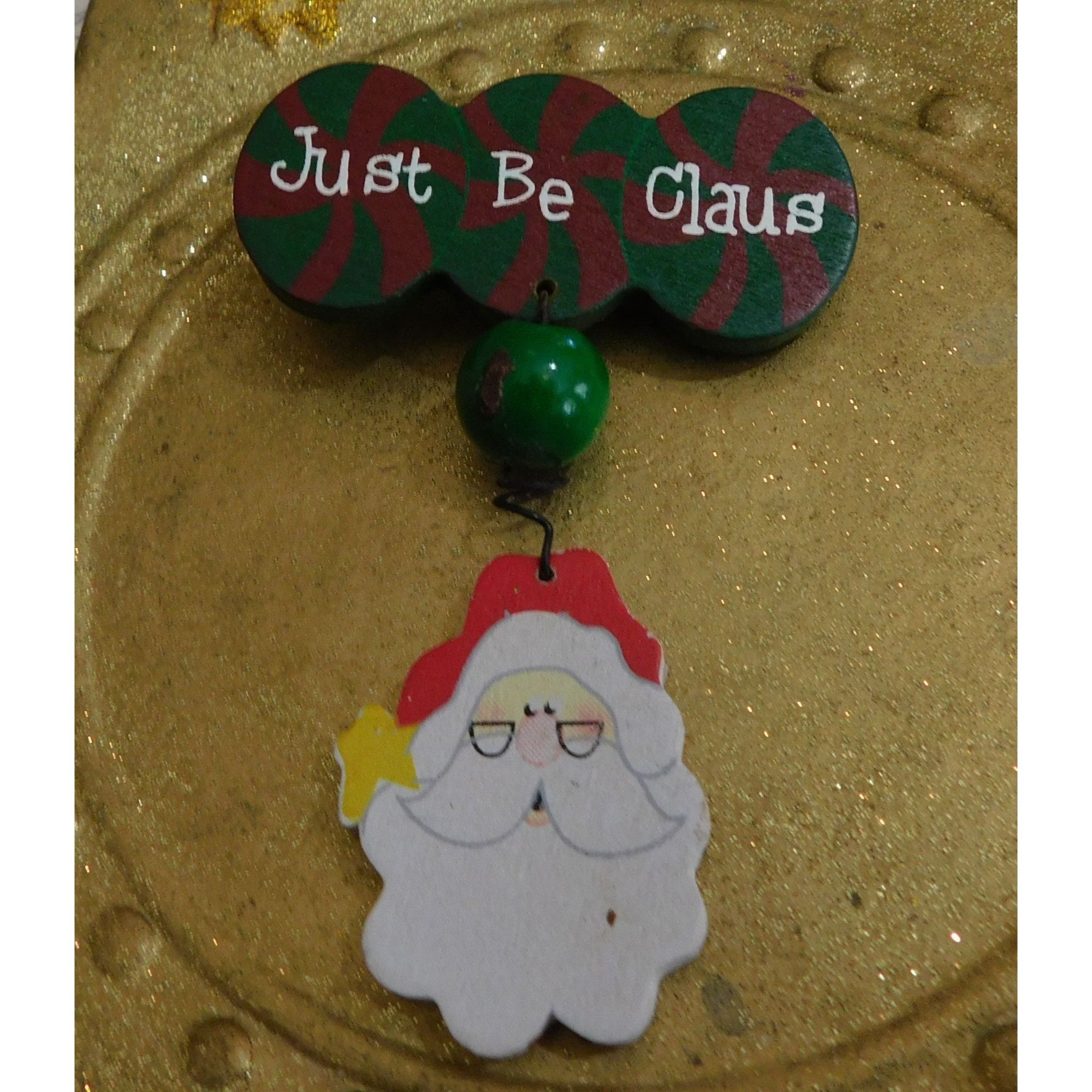 Other Just Be Clause Santa Christmas Painted Brooch Size ONE SIZE - 5 Thumbnail