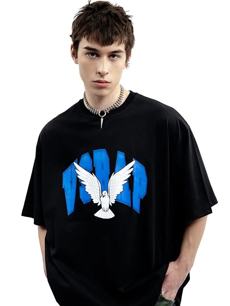 Other Aesthetic Oversized Pigeon Cotton T-Shirt Size US XL / EU 56 / 4 - 1 Thumbnail