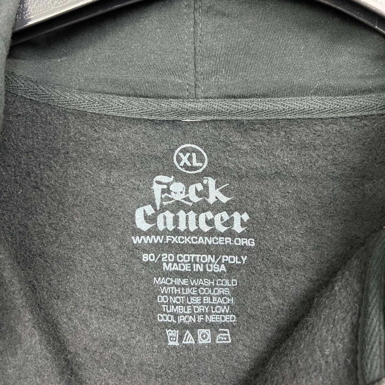 Other Fxck Cancer Hoodie Men XL Full Zip Long Sleeve Drawstring Size US XL / EU 56 / 4 - 6 Thumbnail
