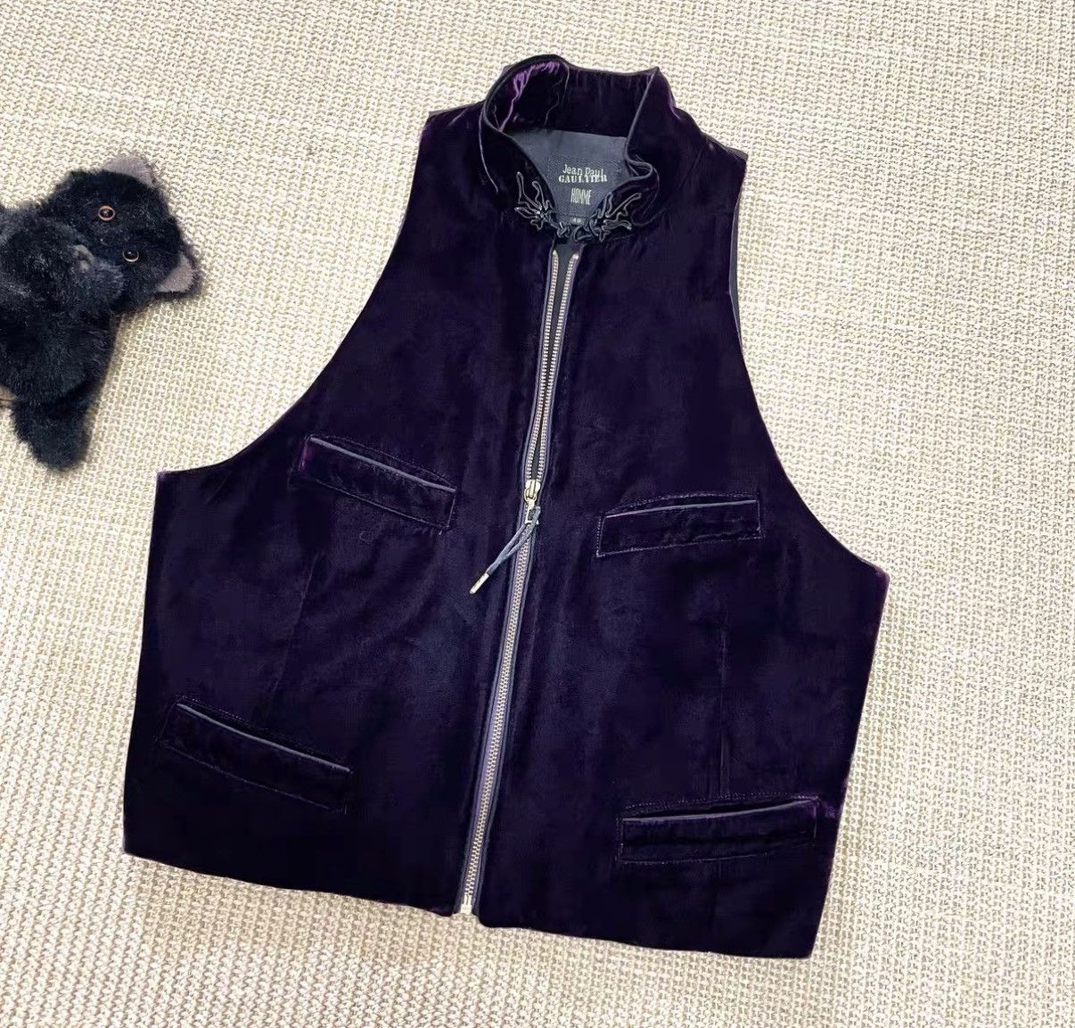 Jean Paul Gaultier Jean Paul Gaultier Velvet Waistcoat J29 Size US M / EU 48-50 / 2 - 2 Thumbnail