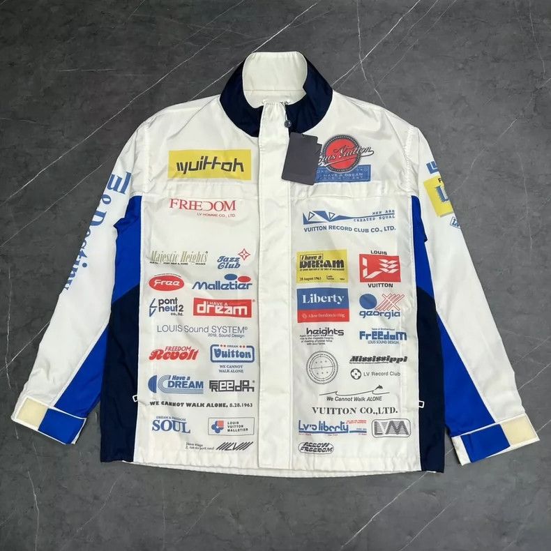 Louis Vuitton Louis Vuitton Racing Zip Jacket White - dmc Size US XL / EU 56 / 4 - 1 Thumbnail