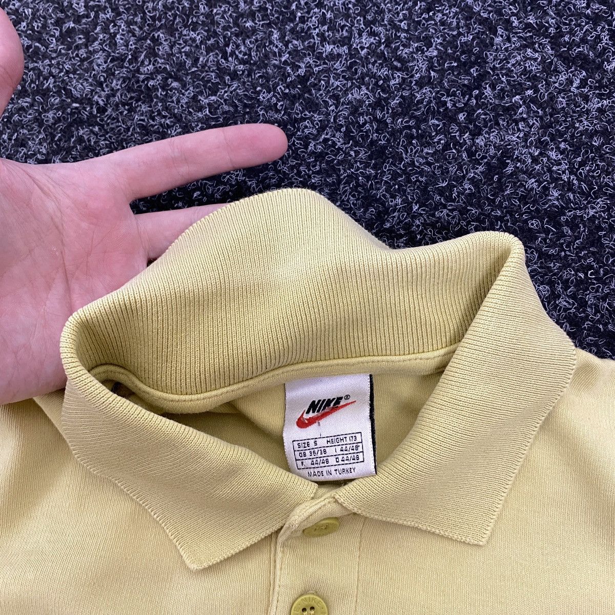 Vintage VINTAGE NIKE POLO 90s yellow Size US XL / EU 56 / 4 - 3 Thumbnail