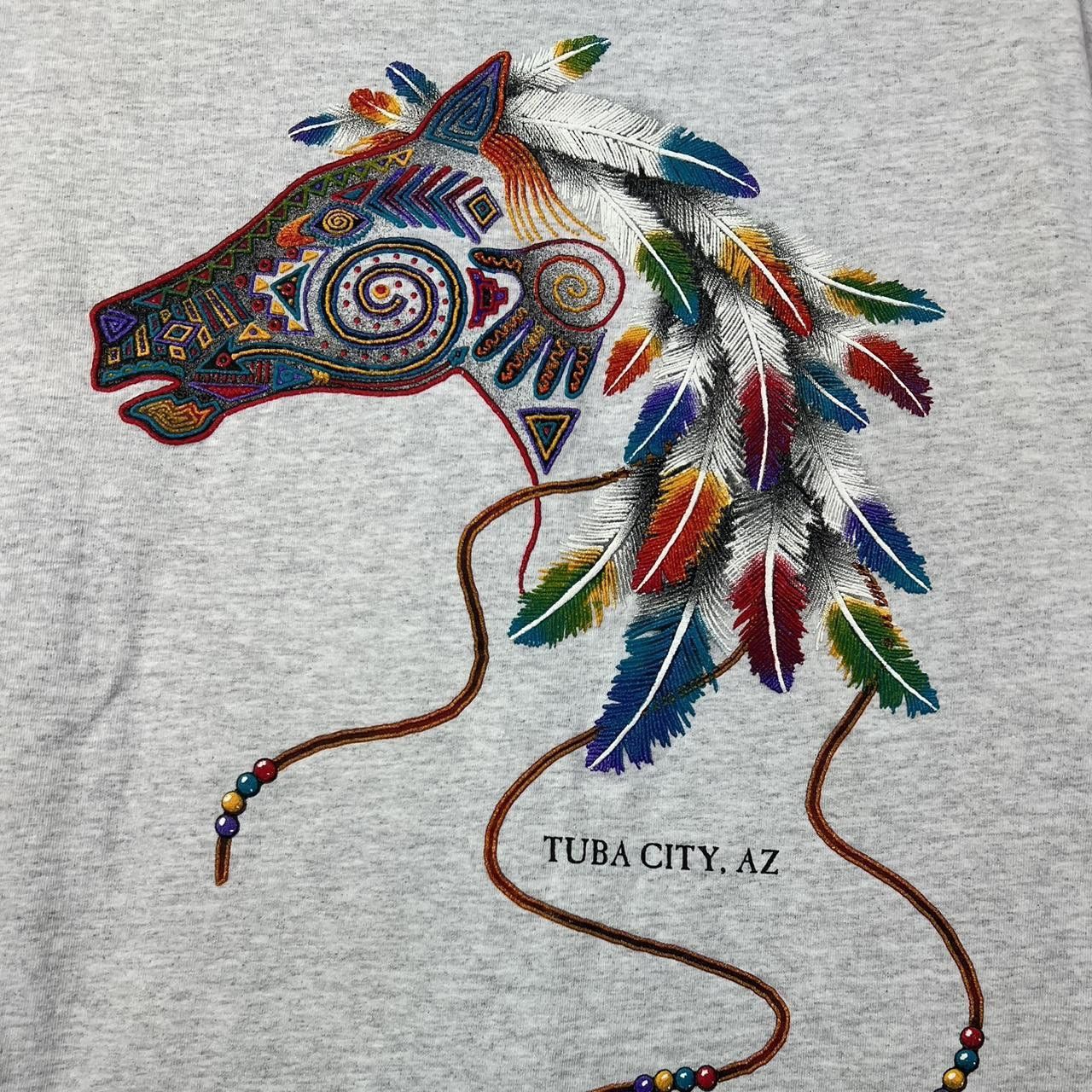 Designer Vibrant Tuba City, AZ Graphic Tee - Colorful Horse Design Size US L / EU 52-54 / 3 - 3 Thumbnail