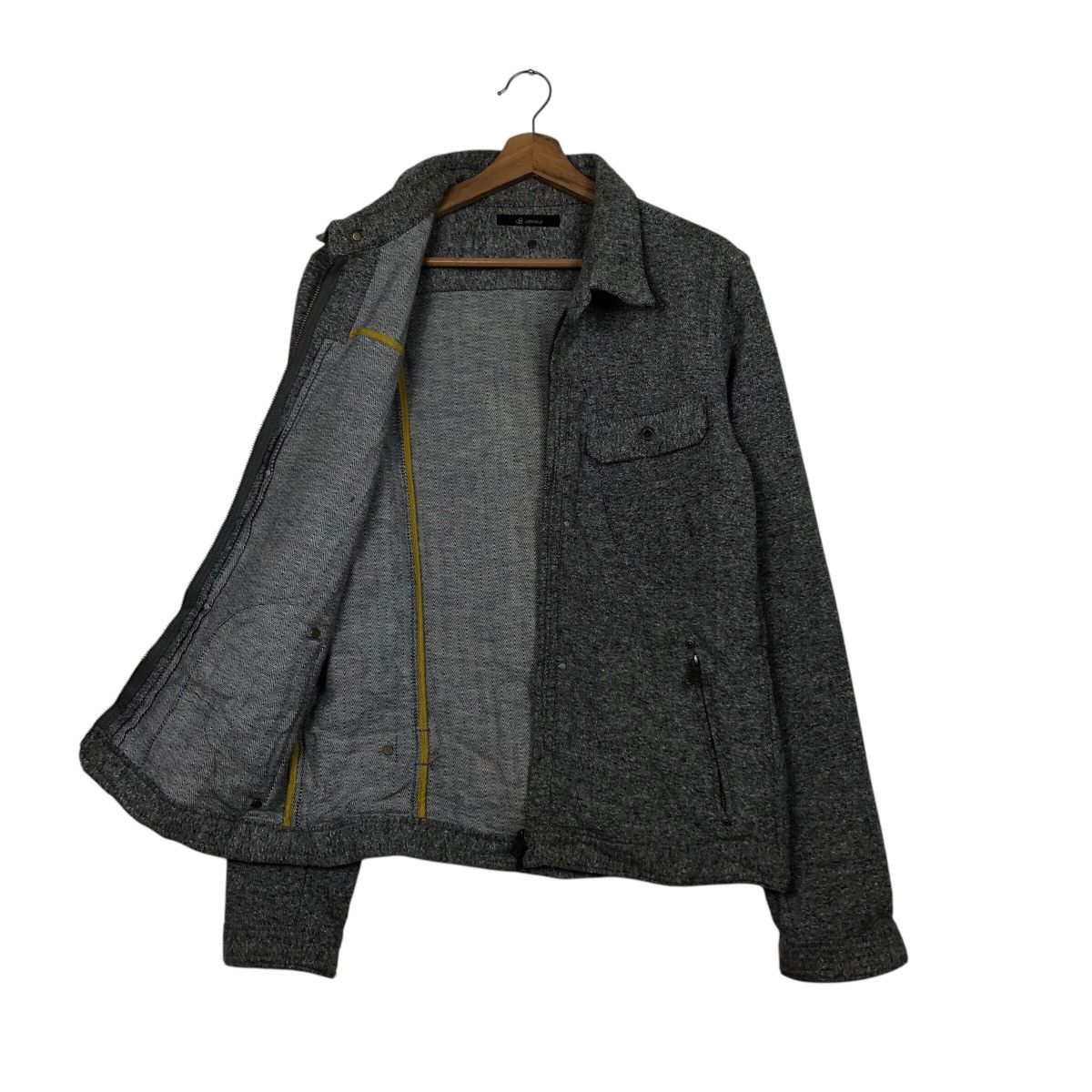 Johnbull 📌Vintage Zipper Biker Jacket Johnbull Herringbone Design Size US L / EU 52-54 / 3 - 12 Thumbnail