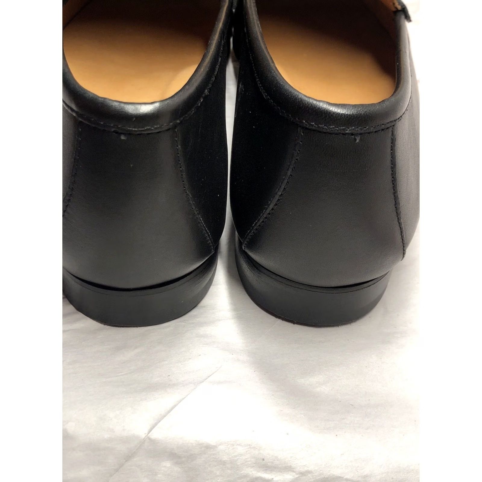 Vintage VINTAGE? No — Jay Butler Leather Horsebit Slip On Loafers Dress Shoes Men 12 Black Leather Dress Shoes Horsebit Loafer Mens Leather Slip On Shoes Size US 12 / EU 45 - 5 Thumbnail
