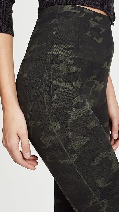 Spanx SPANX FL3515 Look at Me Now Leggings Green Camo ( XS ) Size 24" / US 00 / IT 34 - 2 Thumbnail