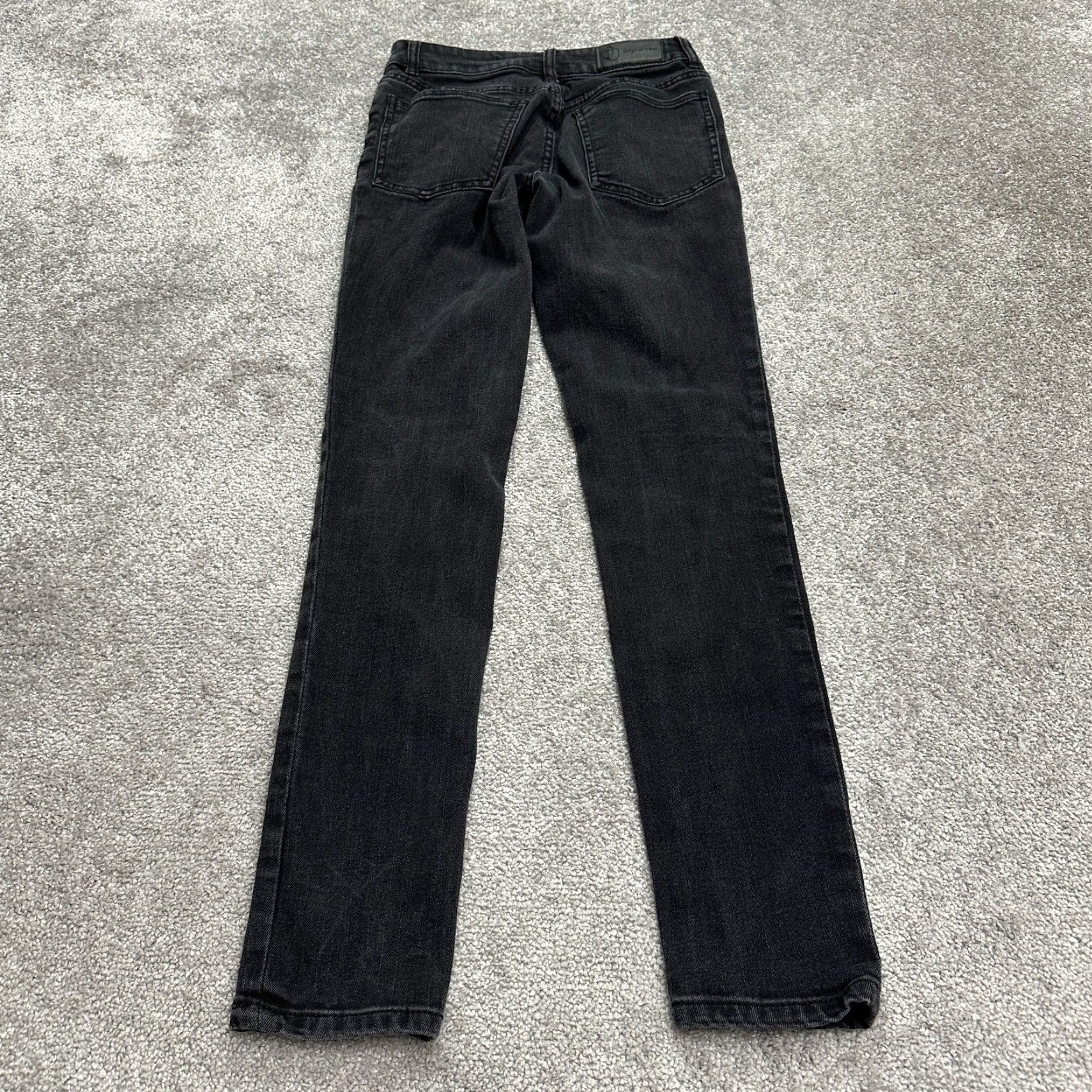 Vintage Original Use Jeans Women Skinny 26 Black Mid Rise Dark Wash 30in Inseam Size 26" / US 2 / IT 38 - 2 Thumbnail