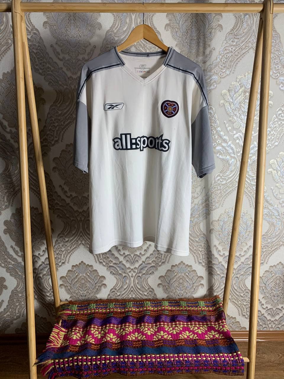 Reebok Vintage Reebok Hearts Of Midlothian England Soccer Jersey 90 Size US XXL / EU 58 / 5 - 1 Thumbnail