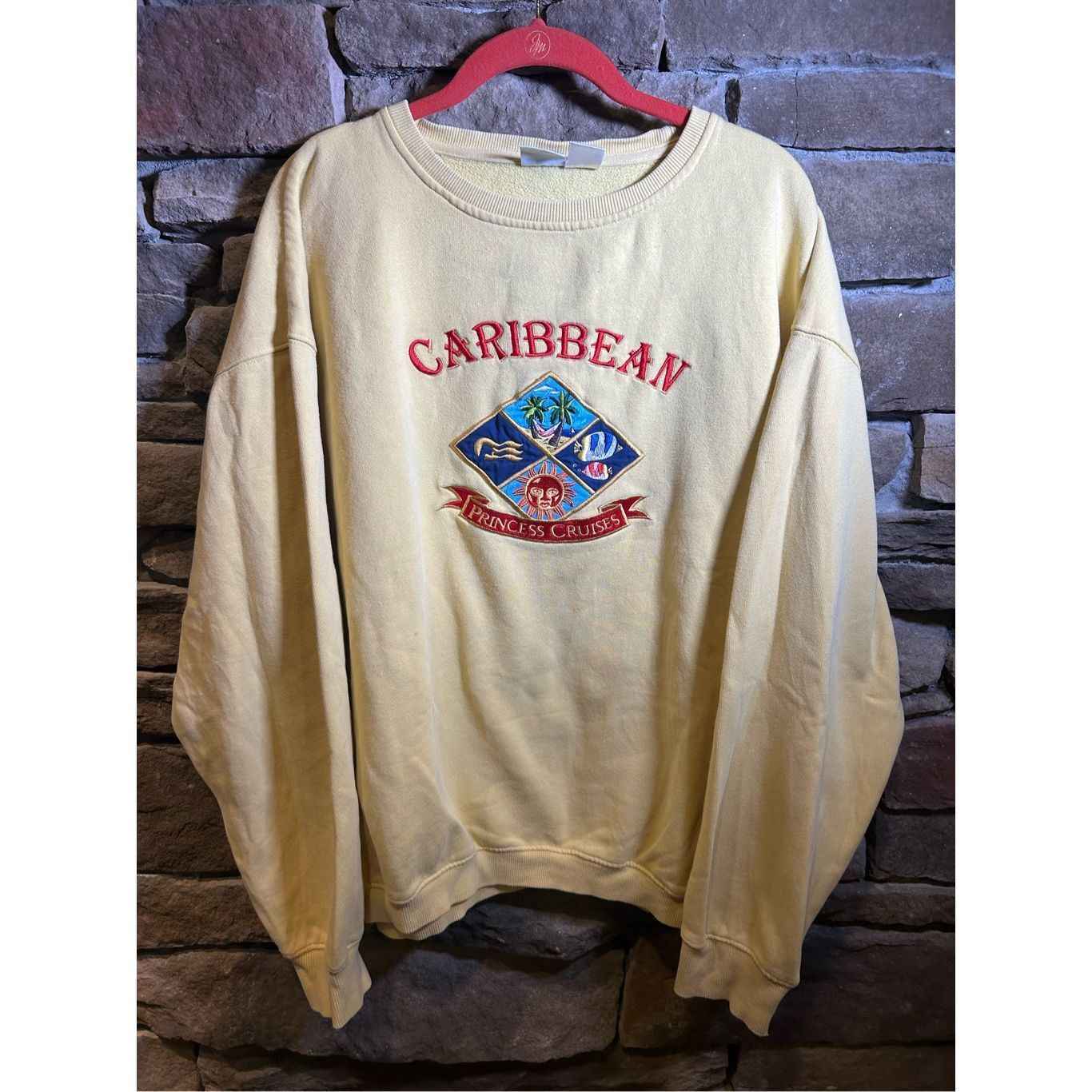 Vintage Size XL Vintage 1990 Princess cruises embroidered sweatshirt Size US XL / EU 56 / 4 - 1 Thumbnail