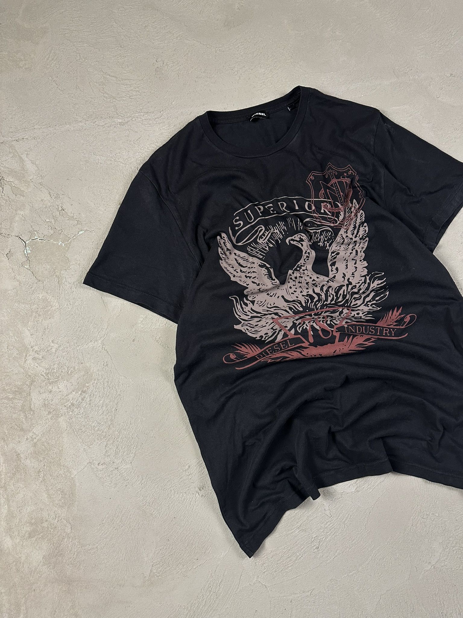 Diesel × Vintage Vintage Y2k Diesel Graphic T-shirt Hype Size US L / EU 52-54 / 3 - 2 Thumbnail
