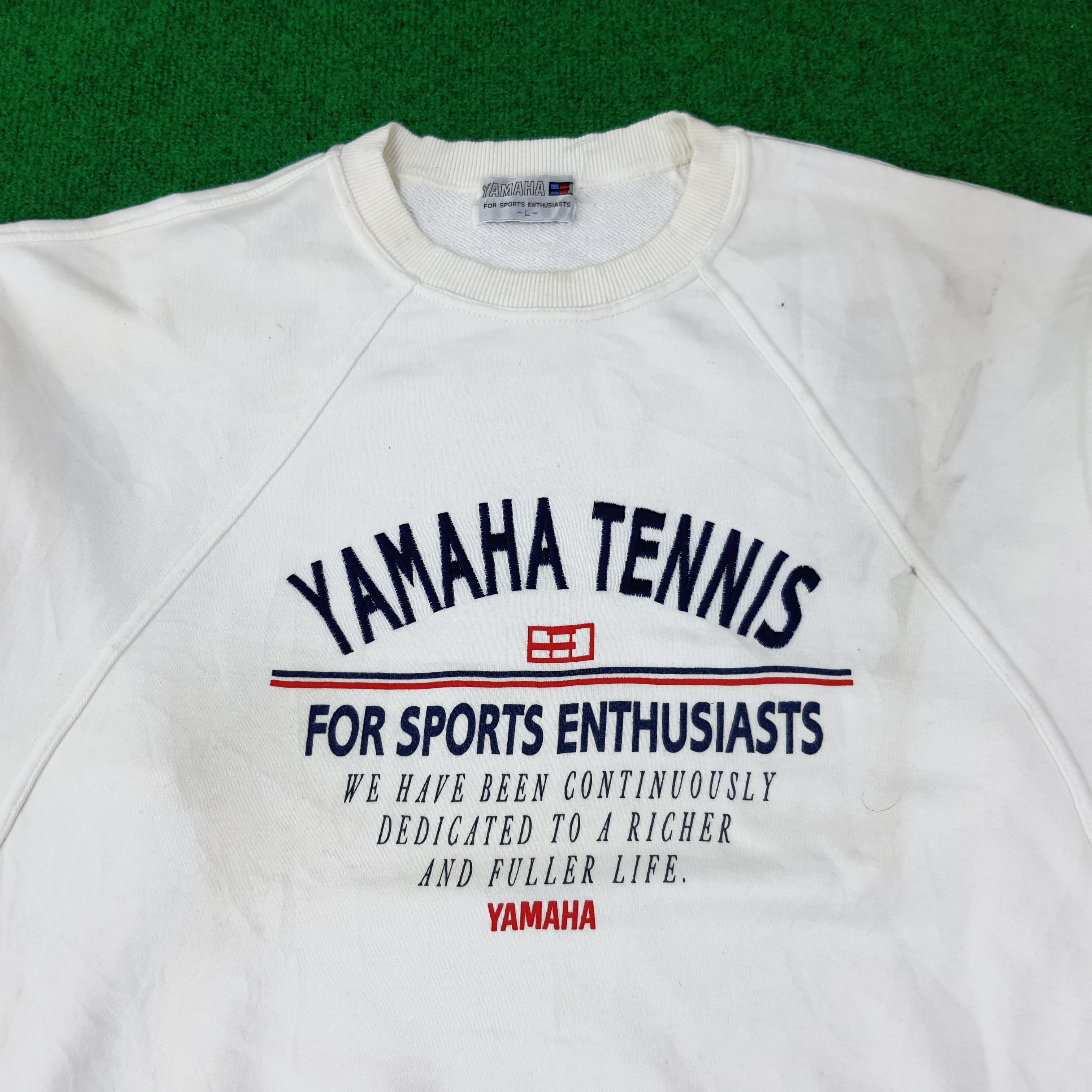 Yamaha Vintage YAMAHA Tennis Sportswear Japan Sweatshirt C226N7 Size US M / EU 48-50 / 2 - 2 Thumbnail
