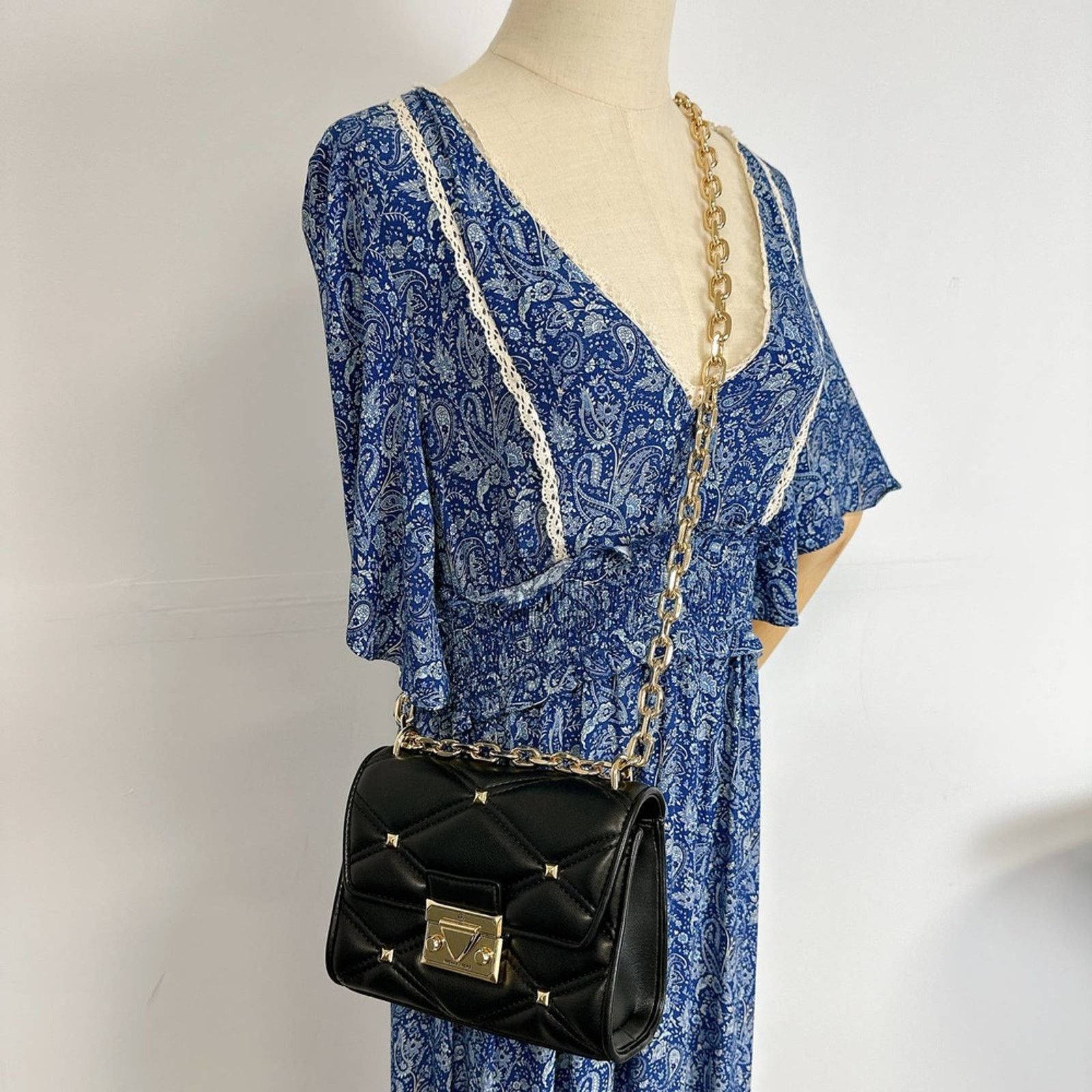 Michael Kors Michael Kors 35S2GNRC1I Serena Small Flap xbody bag Studs Size ONE SIZE - 1 Thumbnail