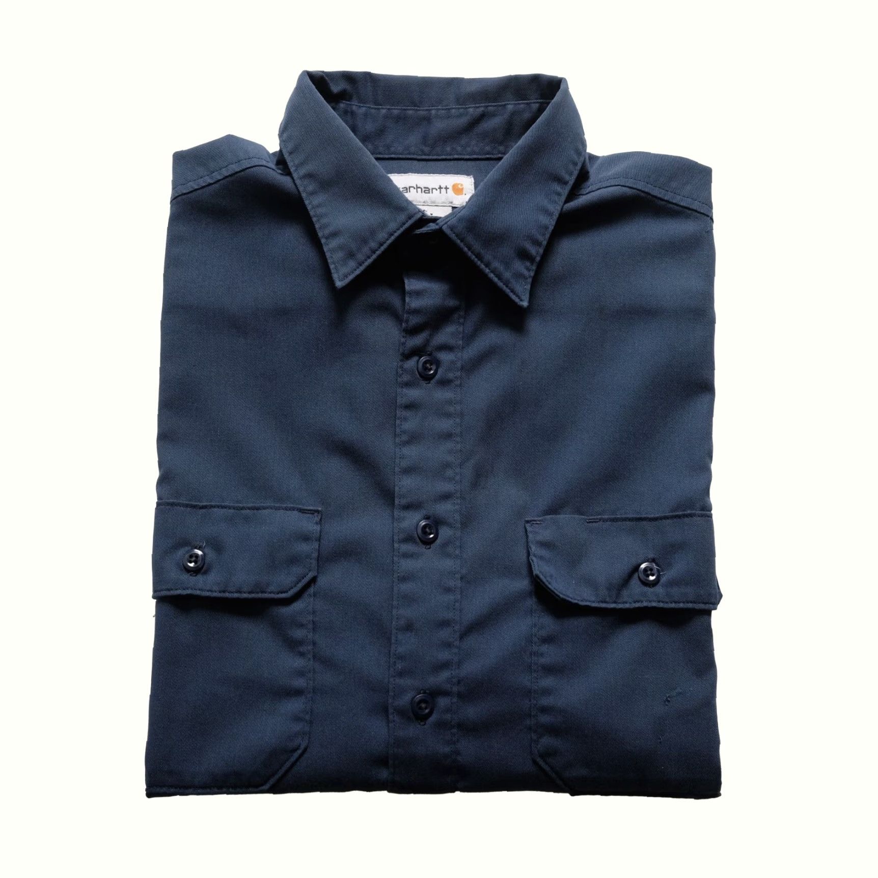 Carhartt VINTAGE Carhartt WORK SHIRT BLUE 90s DOUBLE POCKET LONG SLEEVE SZ L Men Size US L / EU 52-54 / 3 - 2 Thumbnail