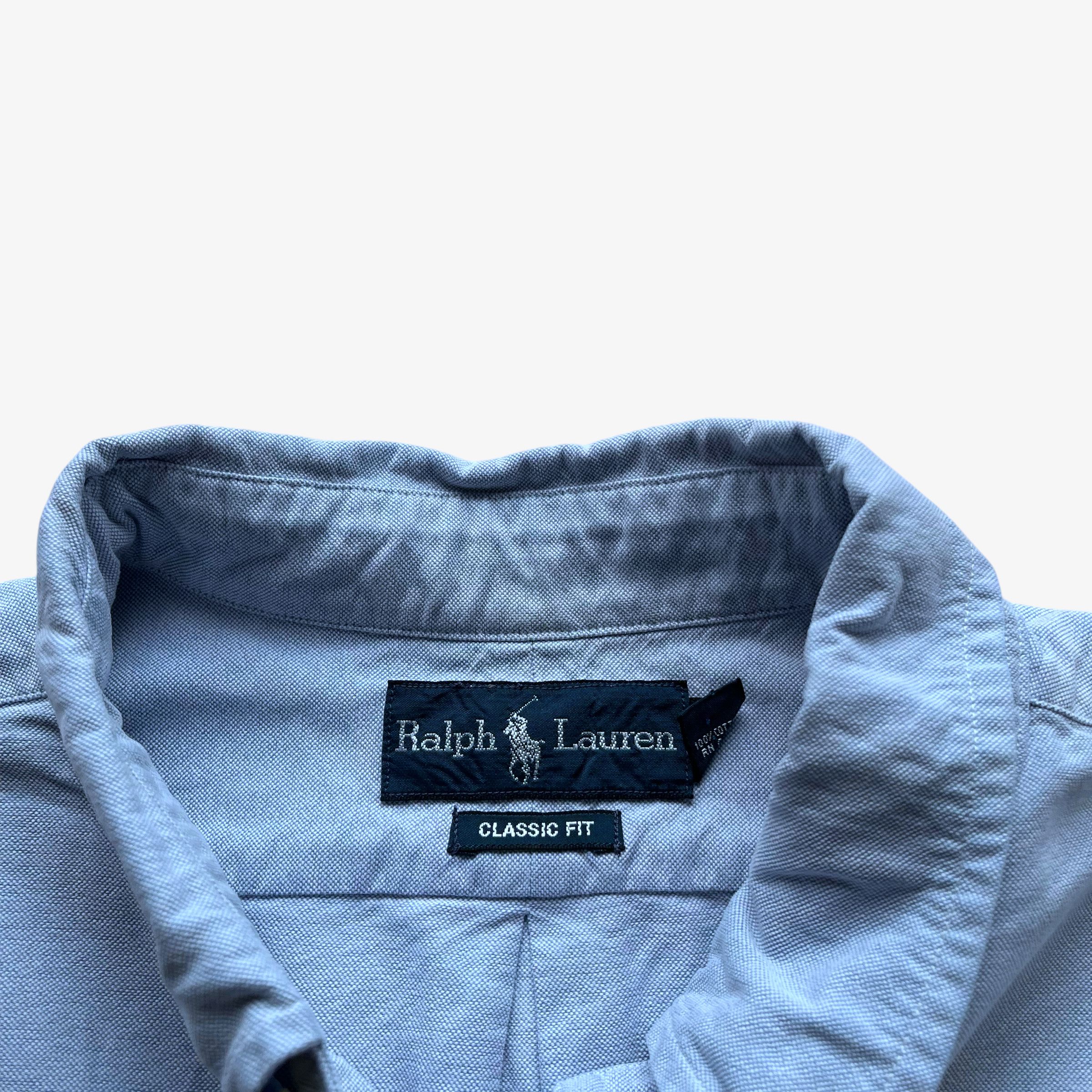 Ralph Lauren Vintage 90s Men's Ralph Lauren Blue Denim Shirt Size US XL / EU 56 / 4 - 2 Thumbnail