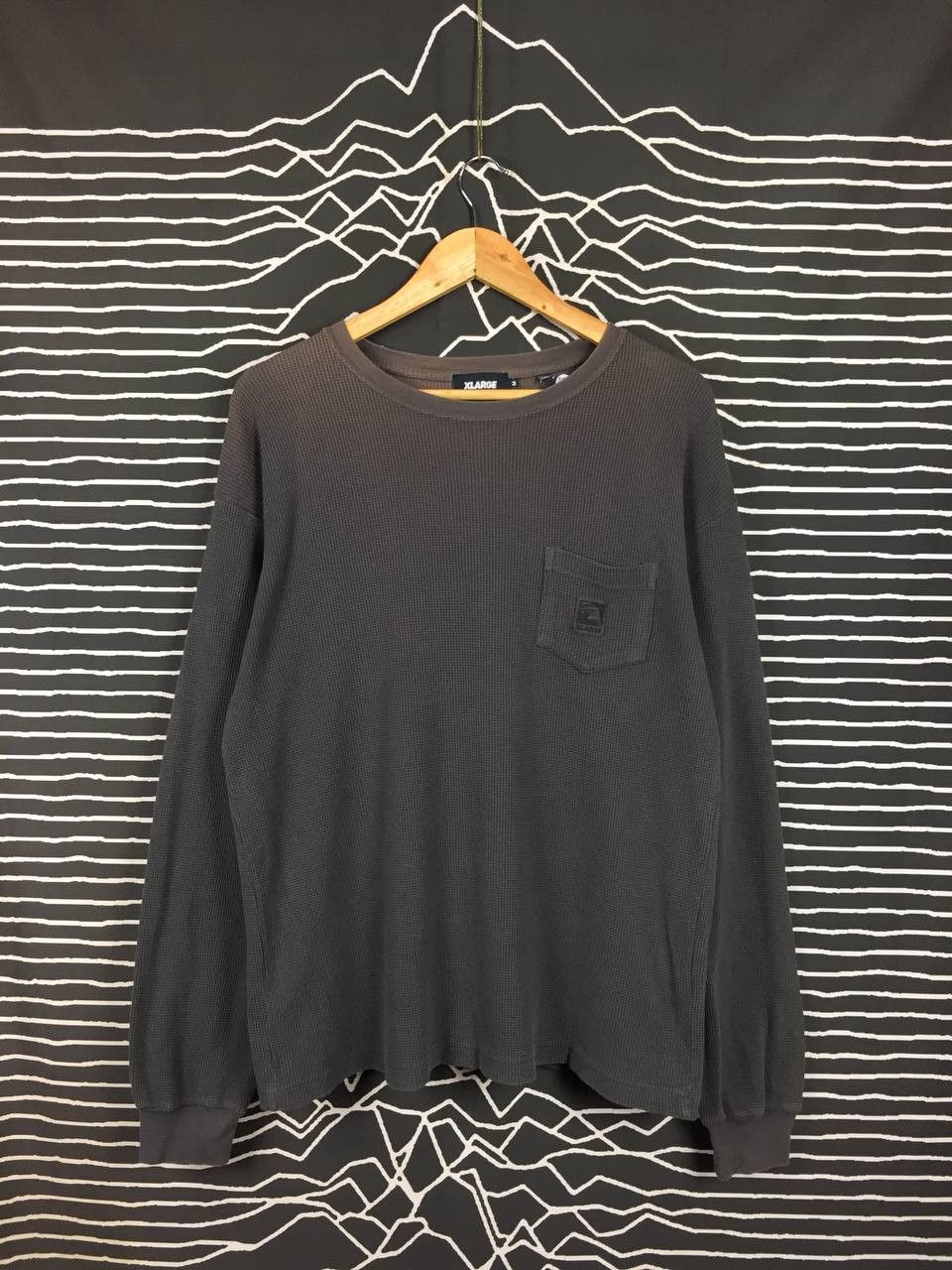 Vintage × Xlarge X-LARGE Brand OG Logo Streetwear Waffle Longsleeve Tee Size US M / EU 48-50 / 2 - 1 Thumbnail