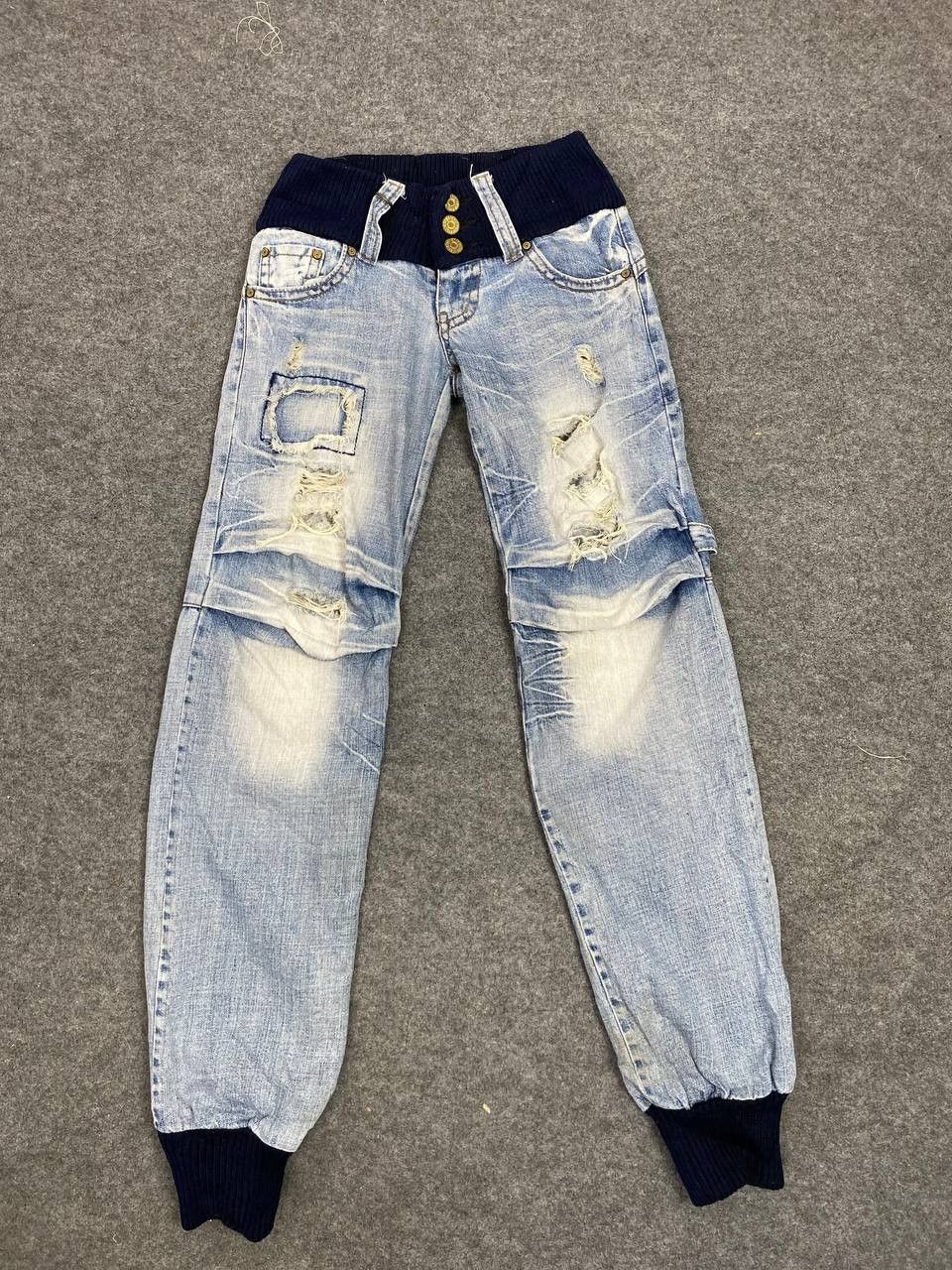 Japanese Brand japanese brand distressed jogger denim nice design Size 32" / US 10 / IT 46 - 8 Thumbnail