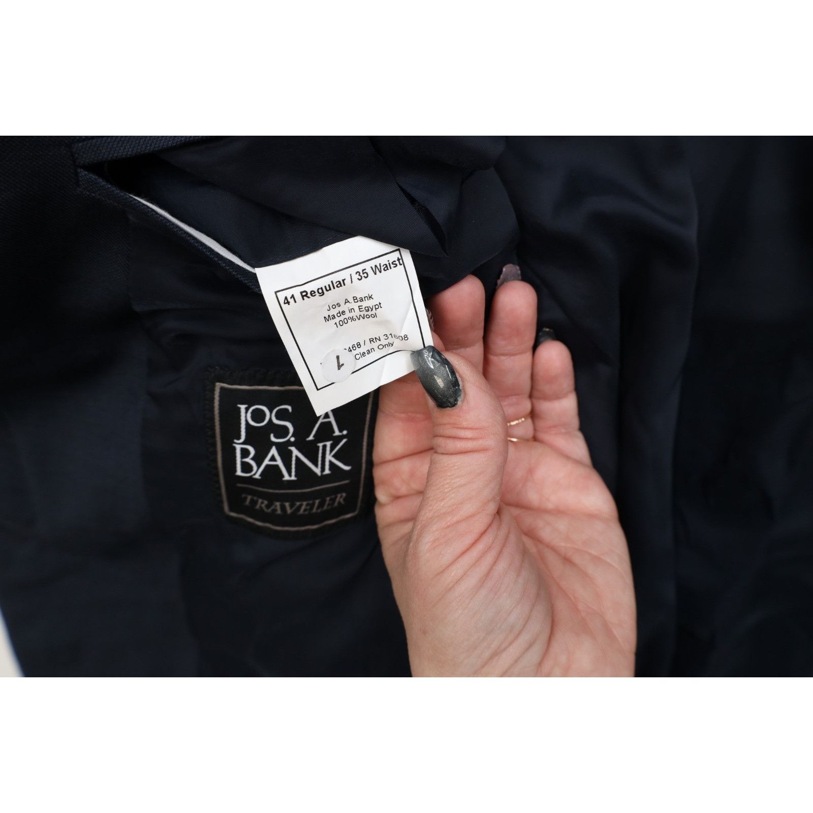 Jos. A. Bank Jos A Bank Travelers Wool 2 Piece Suit Tailored Fit Size 40R - 5 Thumbnail