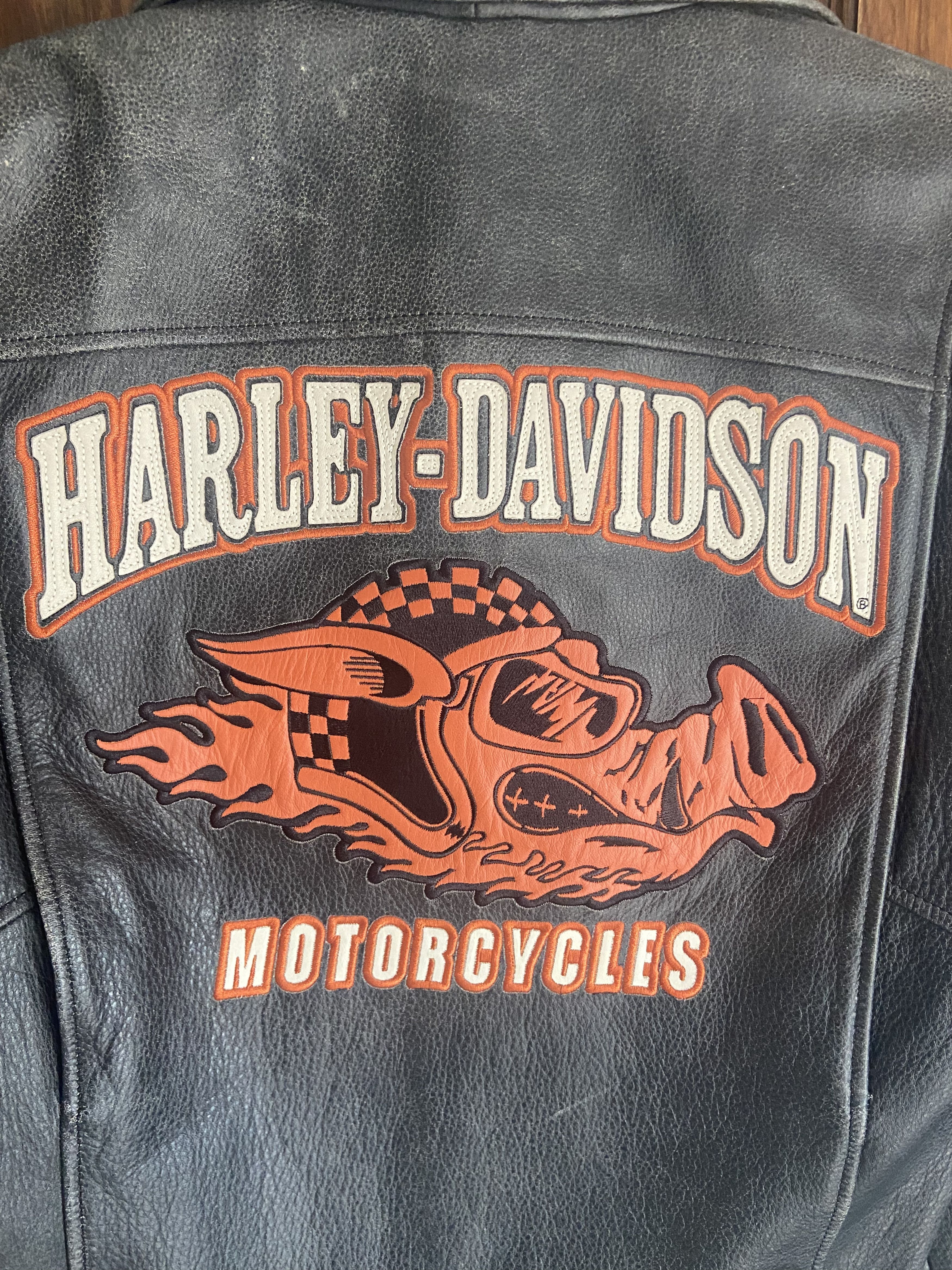 Harley Davidson Harley Davidson Road Hog Leather Motorcycle Jacket Size US S / EU 44-46 / 1 - 3 Thumbnail