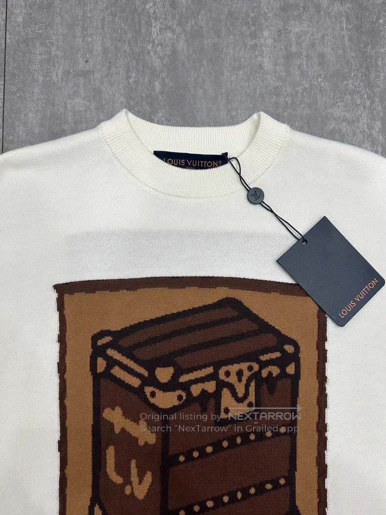 Louis Vuitton Louis Vuitton 26 New White Short Sleeve Sweater Size US S / EU 44-46 / 1 - 3 Thumbnail