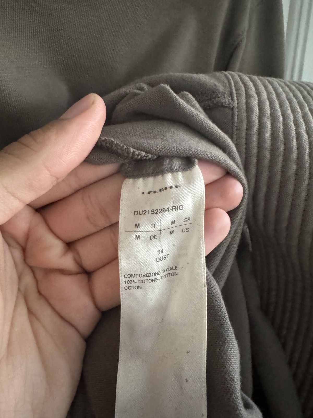 Rick Owens Drkshdw Rick Owens DRKSHDW Dust Asymmetrical Hem Sweatshirt Size US M / EU 48-50 / 2 - 3 Thumbnail