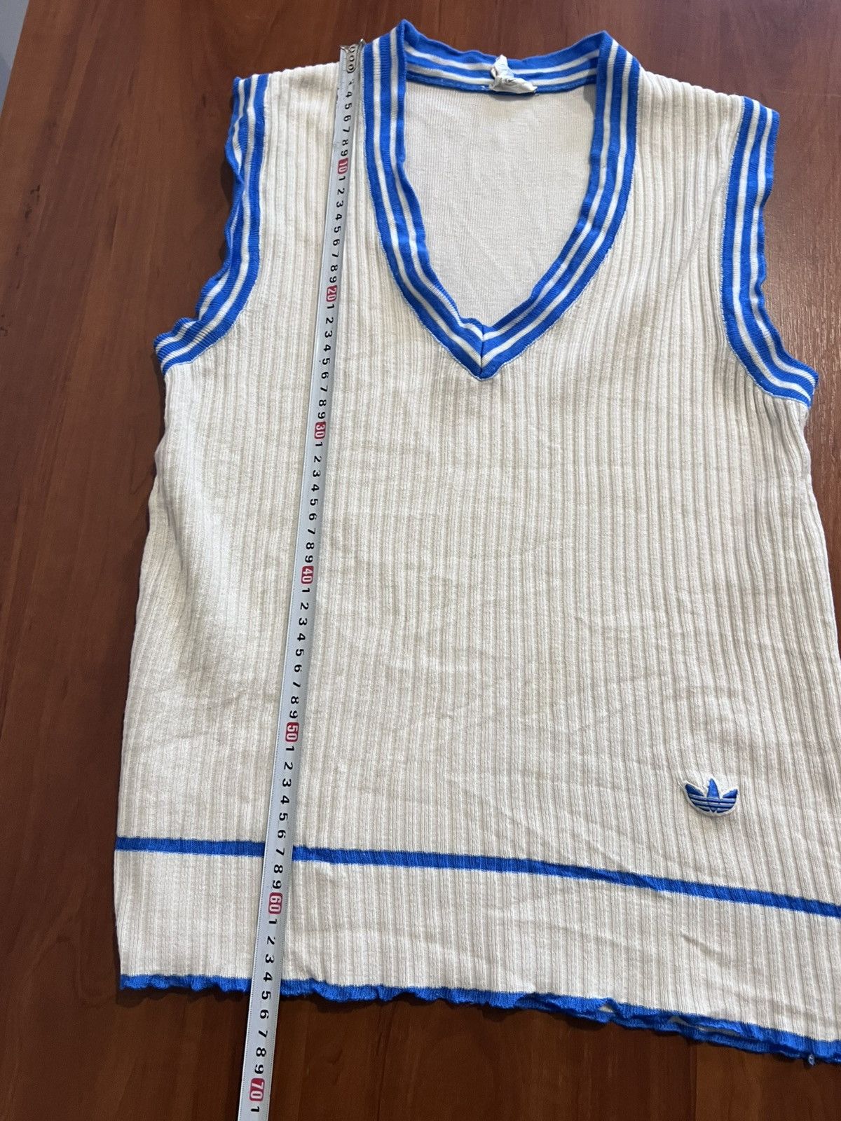 Adidas Vintage Adidas West Germany Vest Cotton Men’s White Size S Size US S / EU 44-46 / 1 - 8 Thumbnail