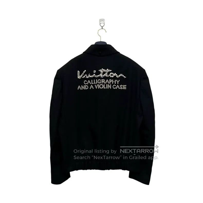 Louis Vuitton Louis Vuitton Pearl Slogan Wool Jacket Size US L / EU 52-54 / 3 - 2 Thumbnail