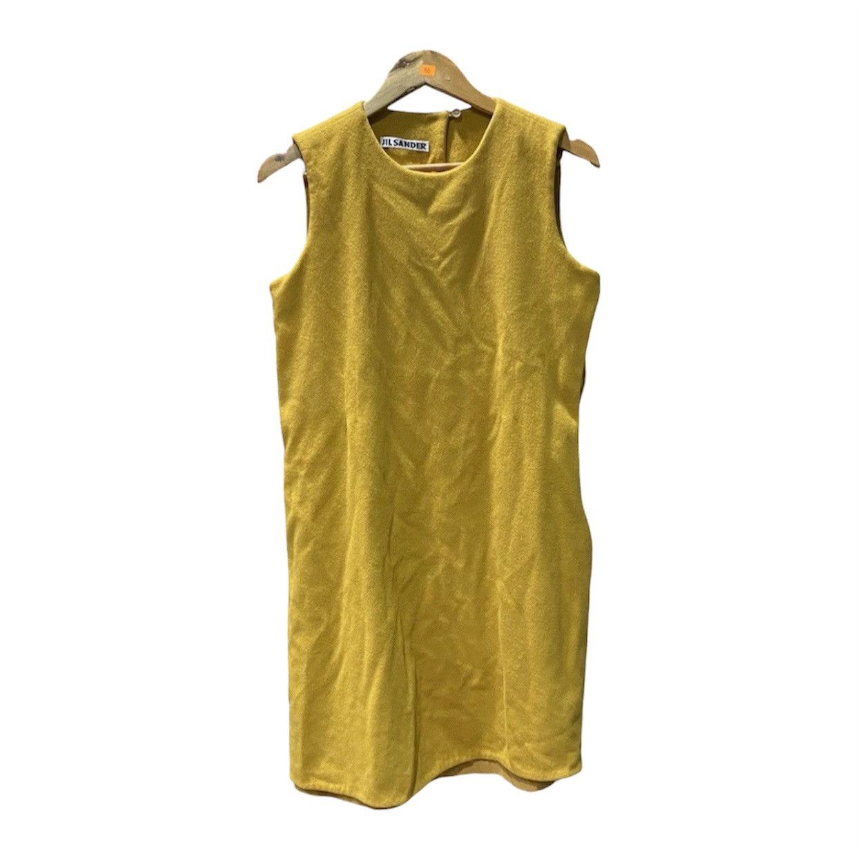 Jil Sander Vintage Jil Sander Minimalist Yellow Wool Dress Size S / US 4 / IT 40 - 1 Thumbnail