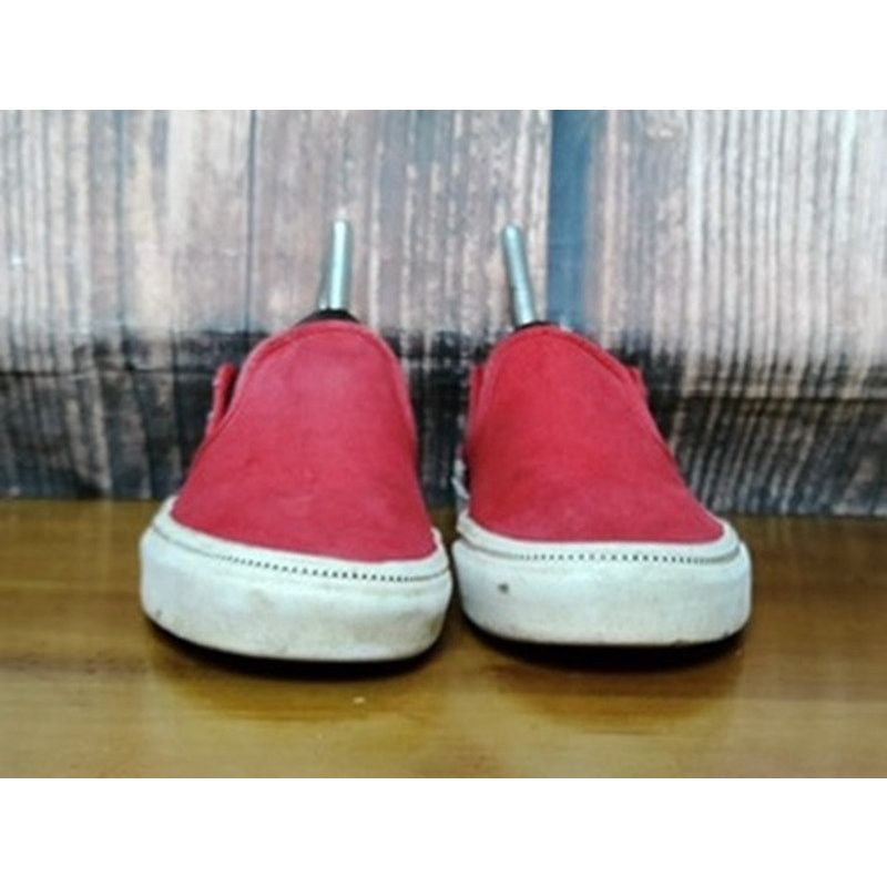 Vans Vans Classic Slip-On Skate Shoes Red Unisex Size US 7 / IT 37 - 3 Thumbnail