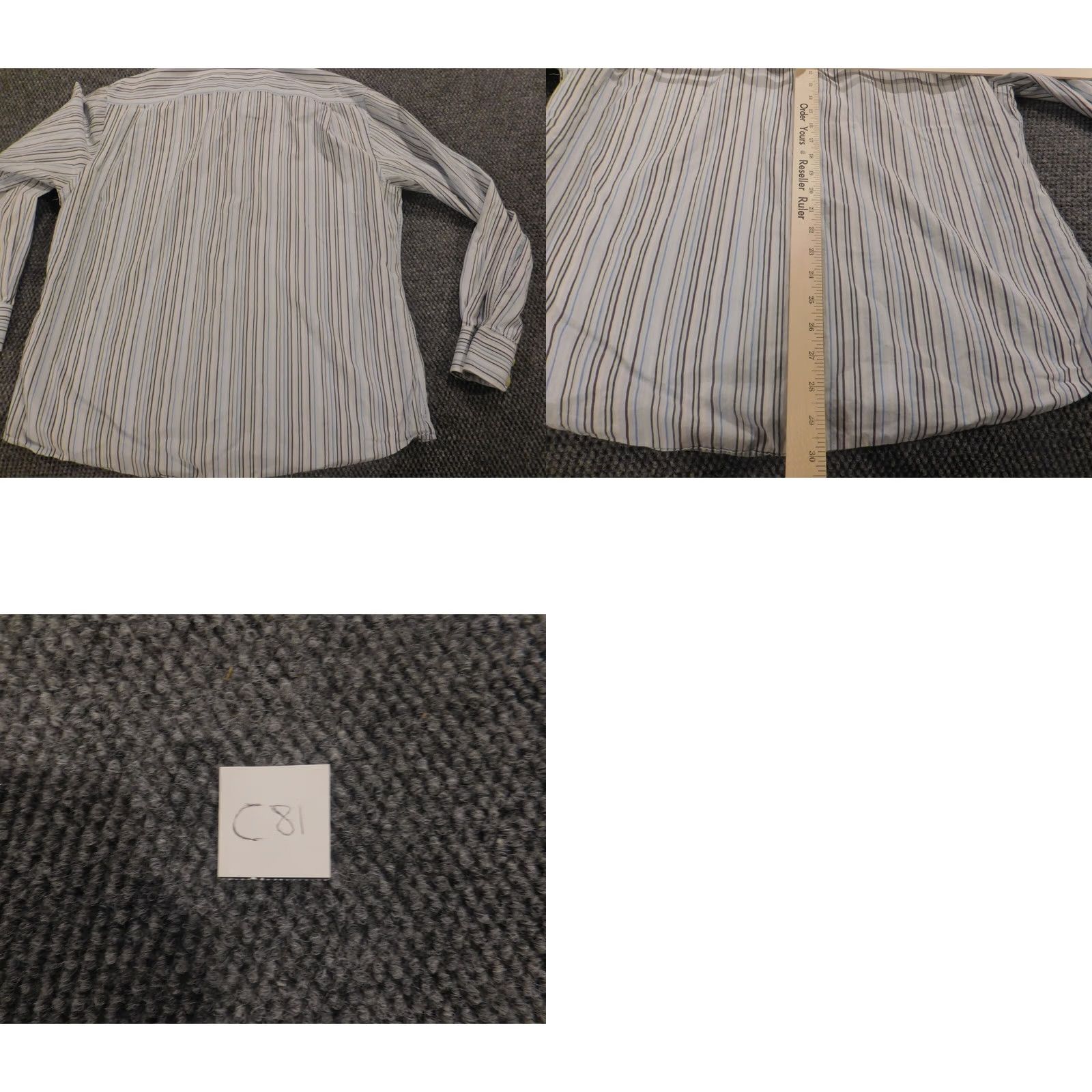 Gap Gap Shirt XL White Striped Button-Up Knit Cotton Linen Long Sleeve Button-Down Men Extra Large Regular Vintage No Size US XL / EU 56 / 4 - 8 Thumbnail