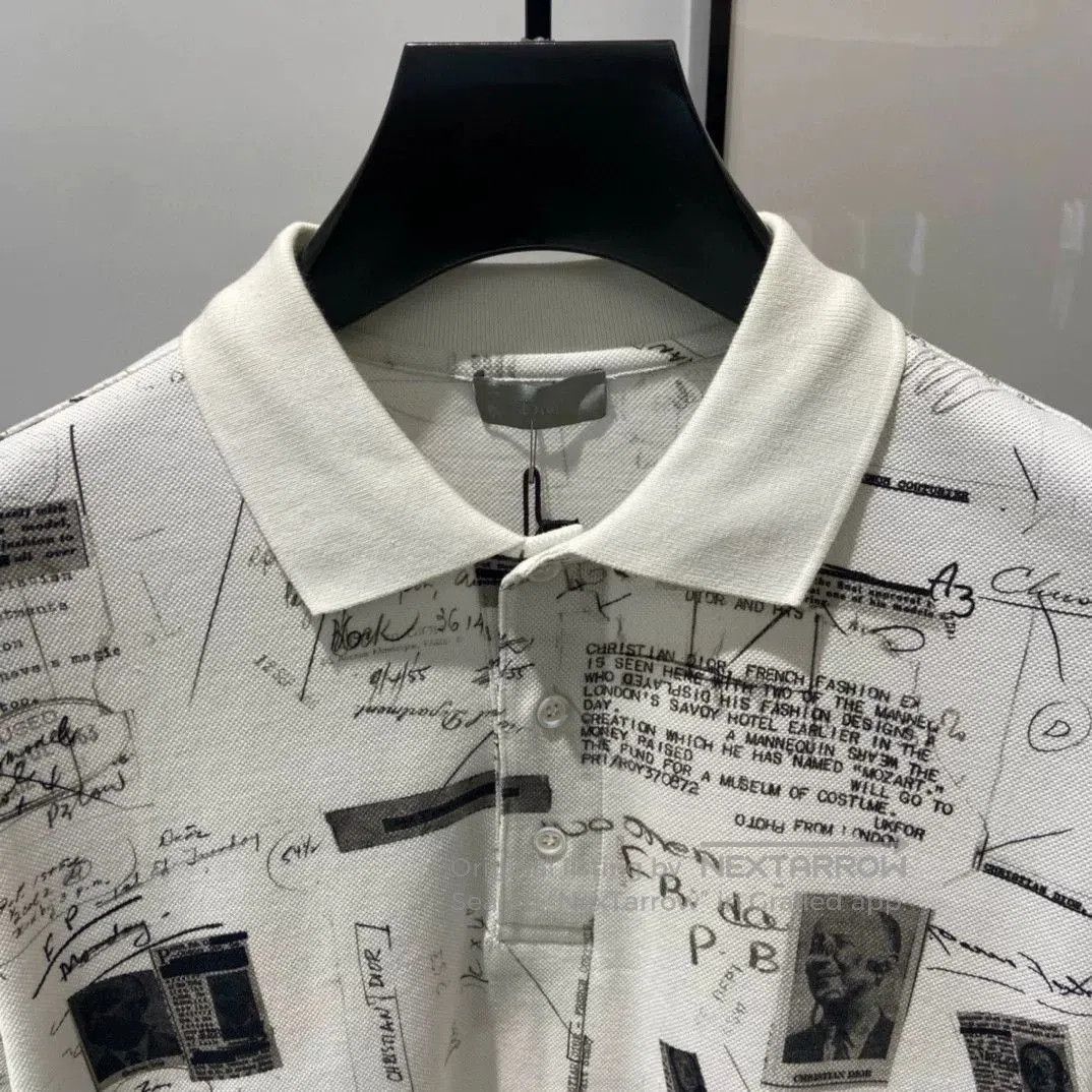 Dior Dior Men's White Slim Short Sleeve Polo. Size US S / EU 44-46 / 1 - 3 Thumbnail