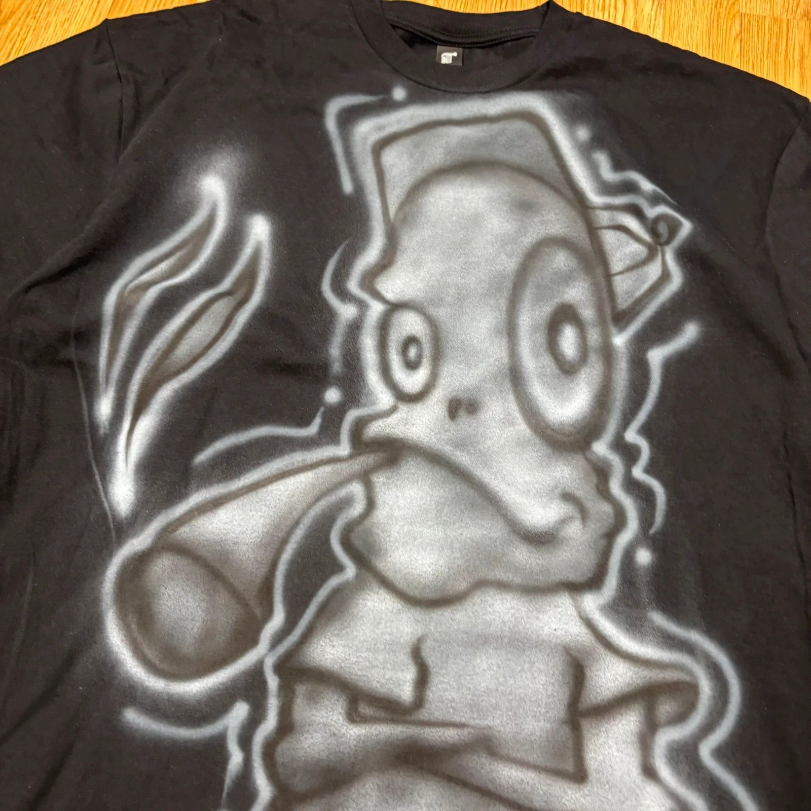 Japanese Brand Airbrushed Cartoon Graphic T-Shirt Size US XL / EU 56 / 4 - 2 Thumbnail