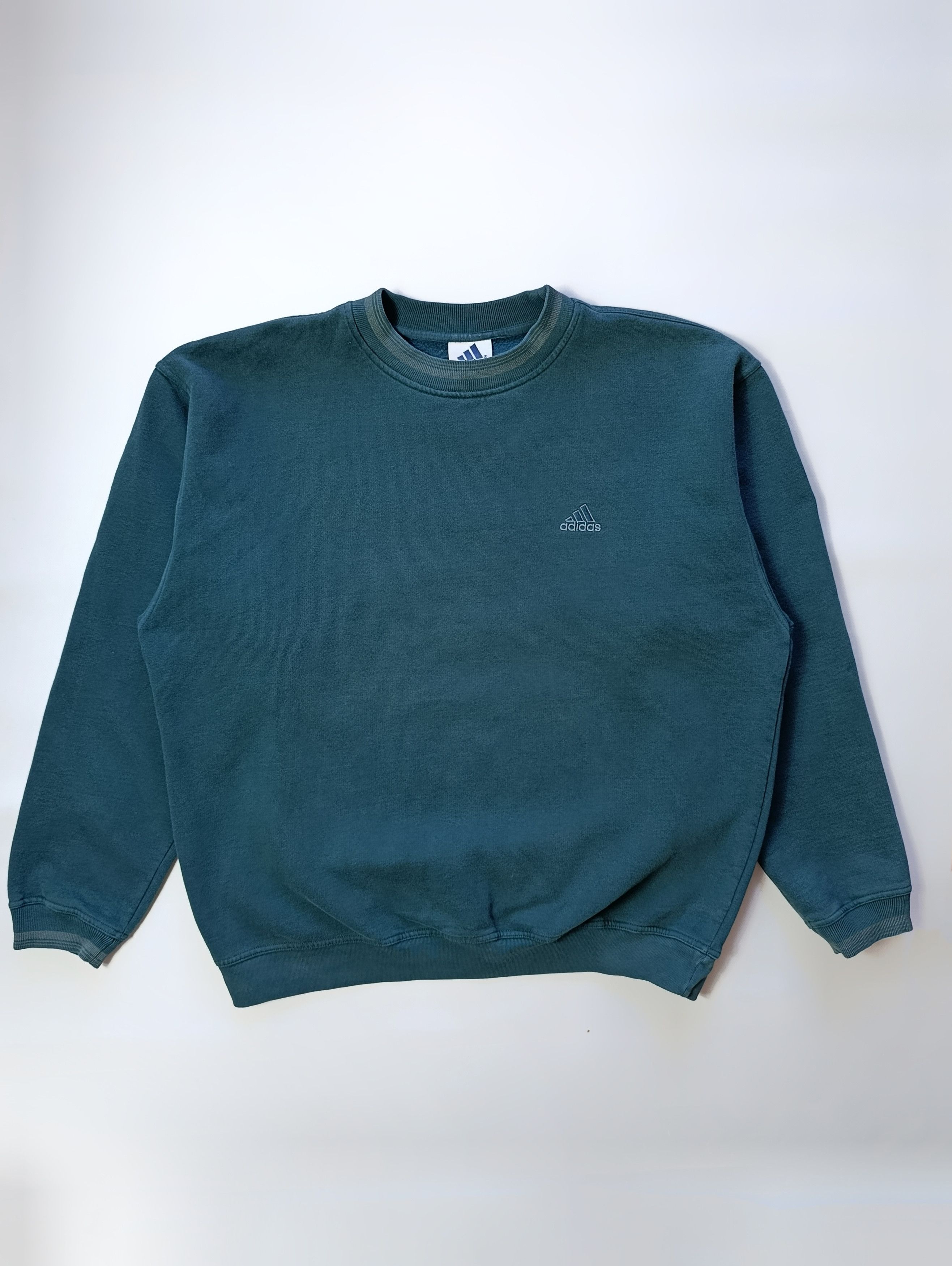 Adidas Vintage Adidas Forest Green Sweatshirt Size US XL / EU 56 / 4 - 3 Thumbnail