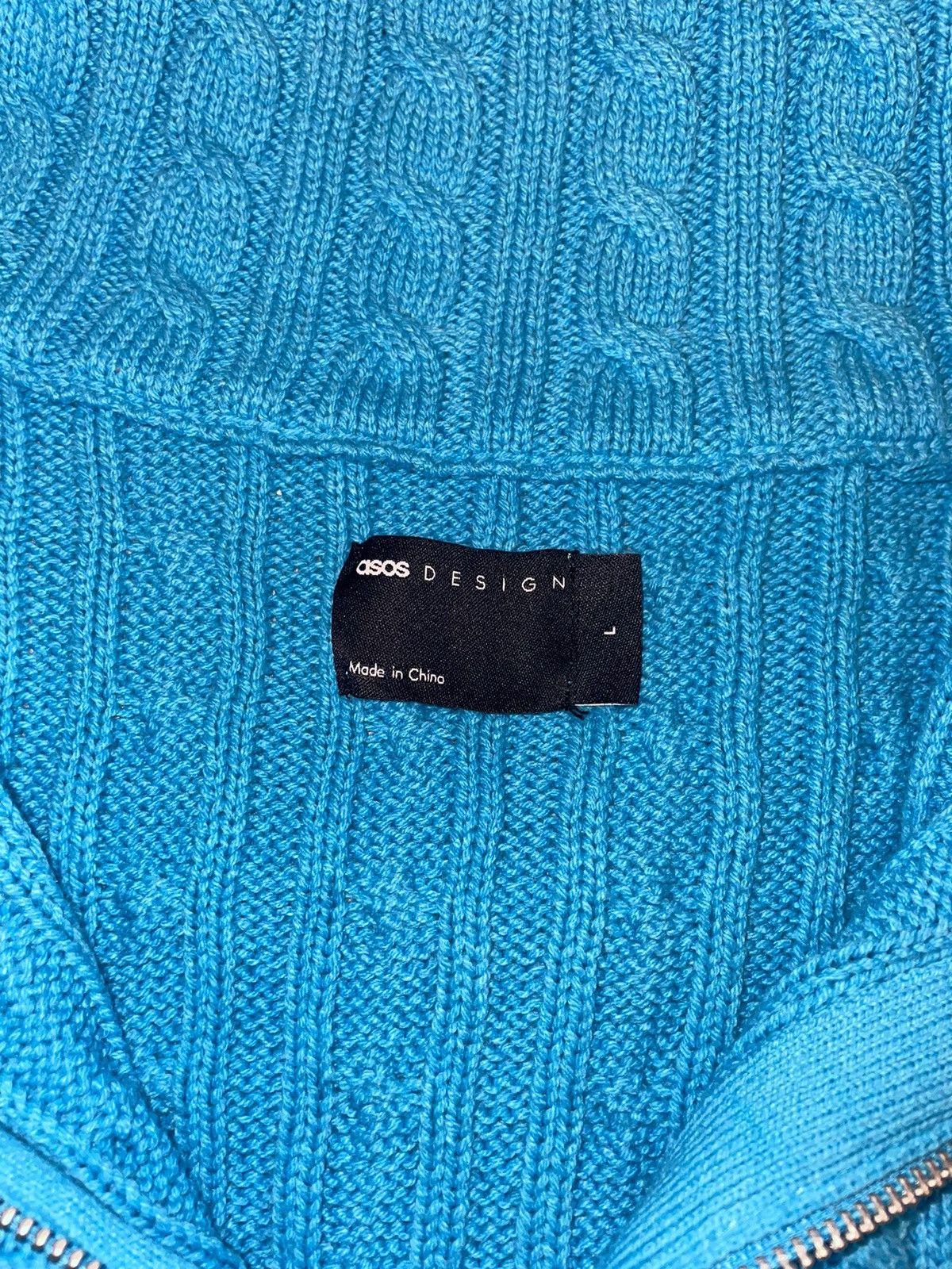 Asos ASOS DESIGN chunky cable knit half zip sweater Size US L / EU 52-54 / 3 - 5 Thumbnail