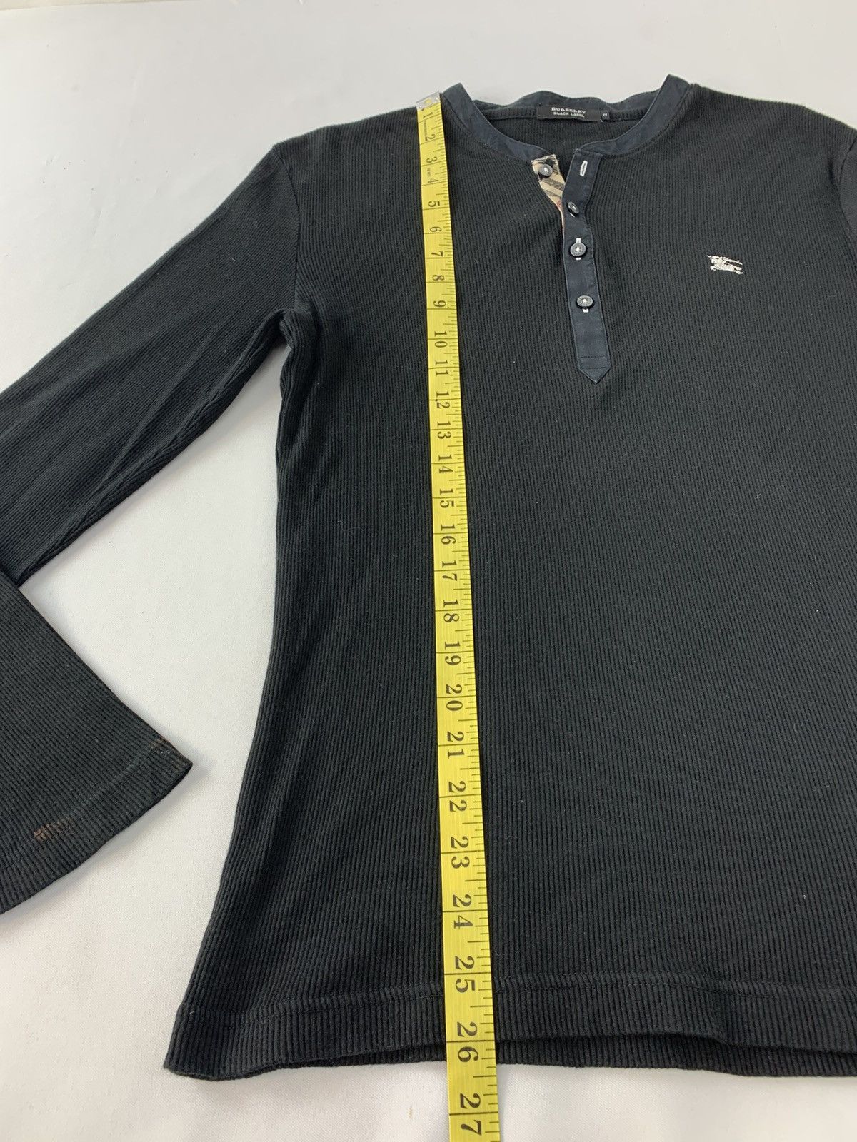 Burberry Burberry Black Label Longsleeve Henley Neck Tee Size US S / EU 44-46 / 1 - 10 Thumbnail
