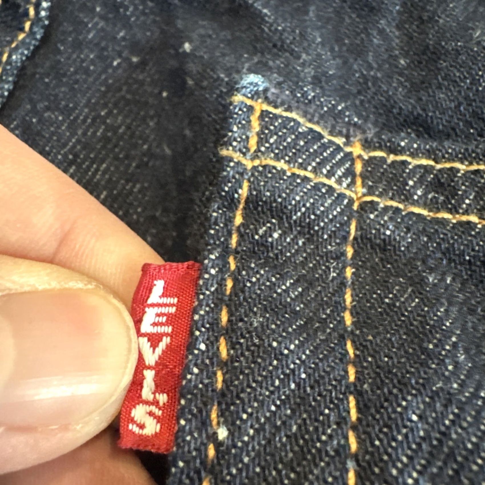 Levi's Levi’s Premium Quality Jeans Men’s Size 36x32 Straight Fit Dark Blue Denim Big E Size US 36 / EU 52 - 3 Thumbnail
