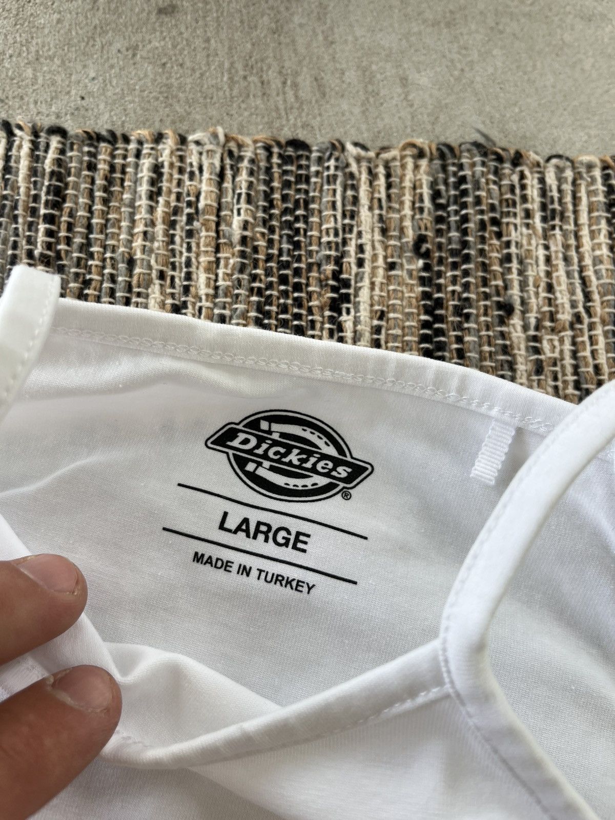 Dickies × Vintage Vintage Dickies Cropped Tank Top White Center Logo Y2K Size L / US 10 / IT 46 - 7 Thumbnail