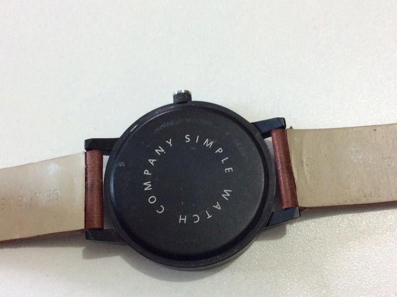 Designer company simple watch white dial brown leather strap watch Size ONE SIZE - 9 Thumbnail