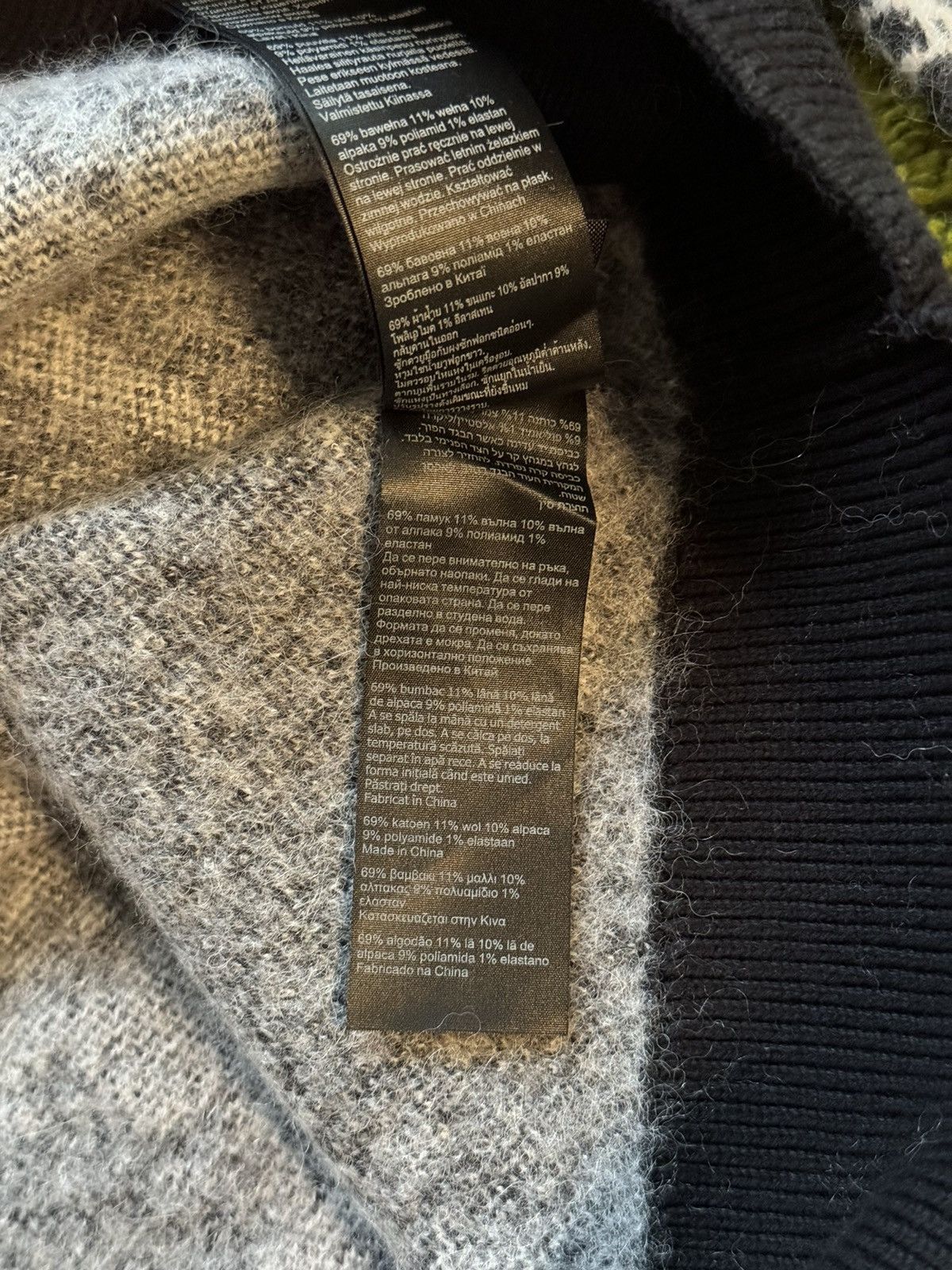 Allsaints × Designer Allsaints avant garde big logo wool alpaca blend sweater Size S / US 4 / IT 40 - 6 Thumbnail