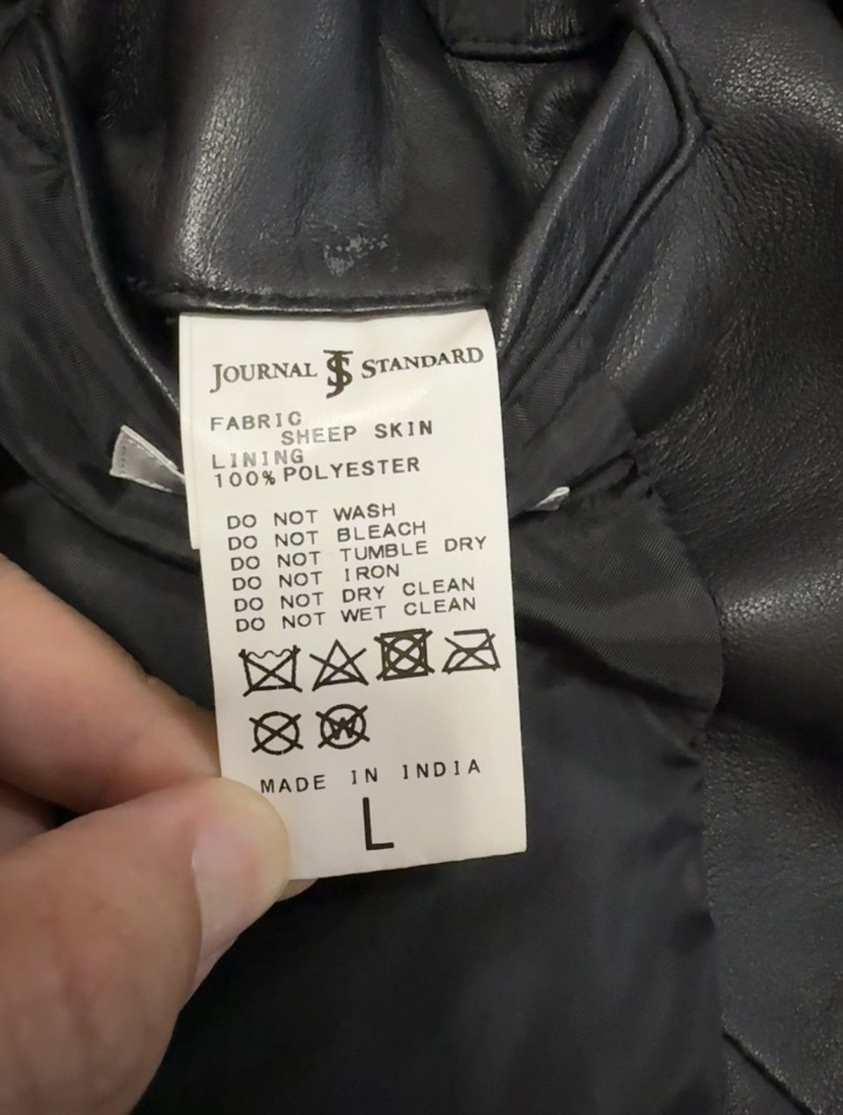 Journal Standard Journal Standard Sheepskin Leather Jacket Size US L / EU 52-54 / 3 - 7 Thumbnail
