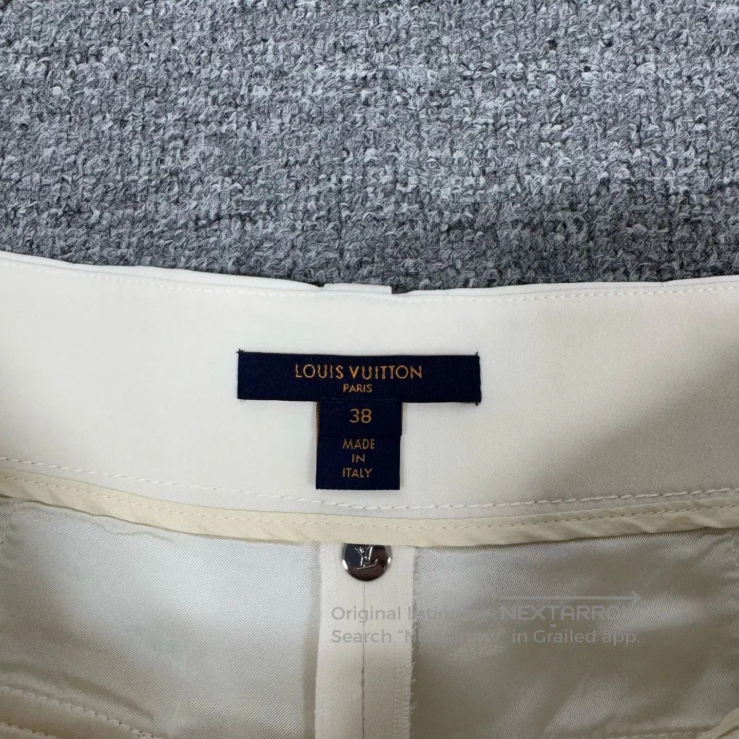 Louis Vuitton Louis Vuitton Beige Silver Buckle Suit Shorts. Size US 38 / EU 54 - 4 Thumbnail