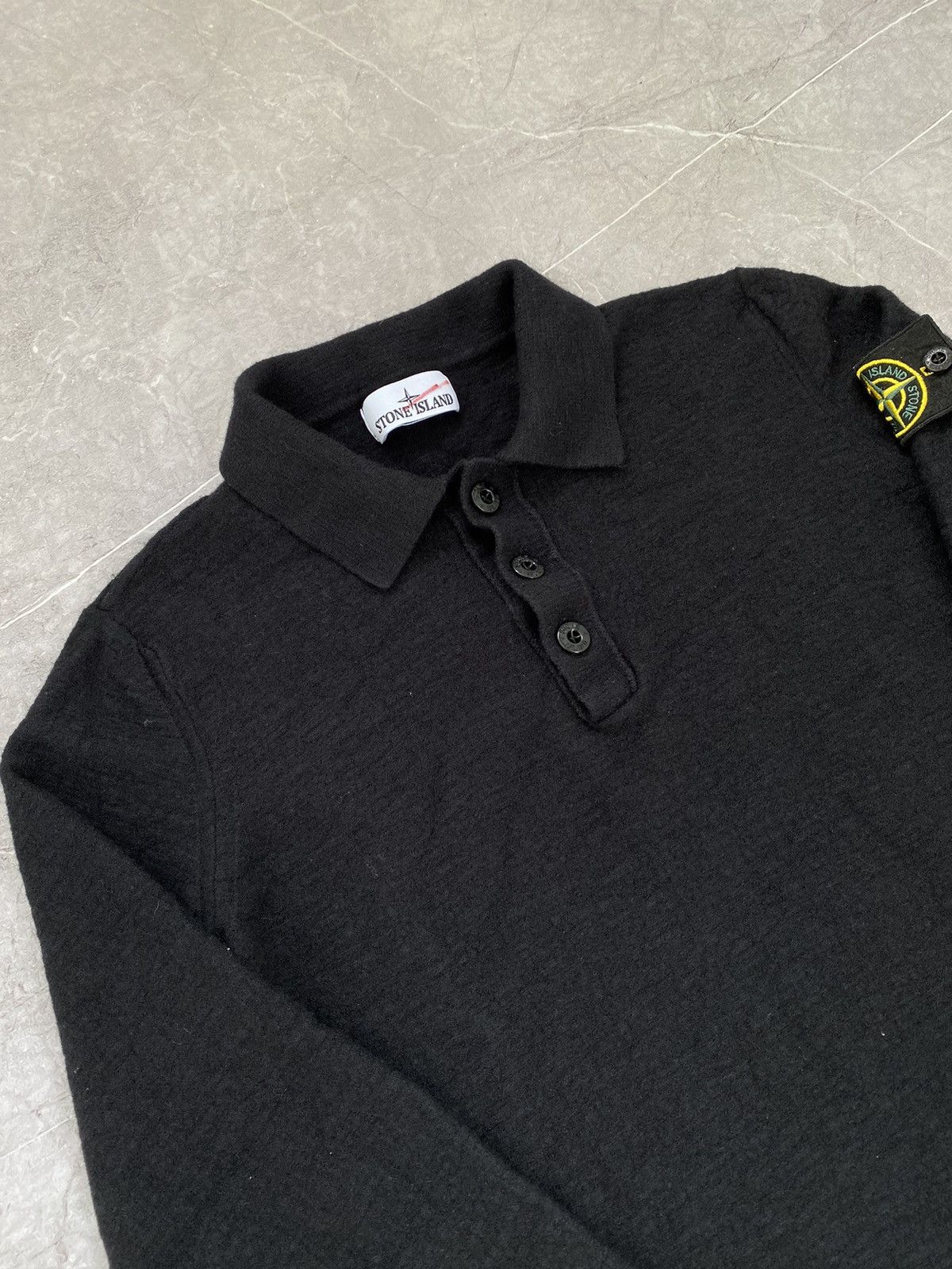 Stone Island Rare Stone Island Junior 1/3 Button Nylon Wool Sweaters Y2K Size US XXS / EU 40 - 3 Thumbnail