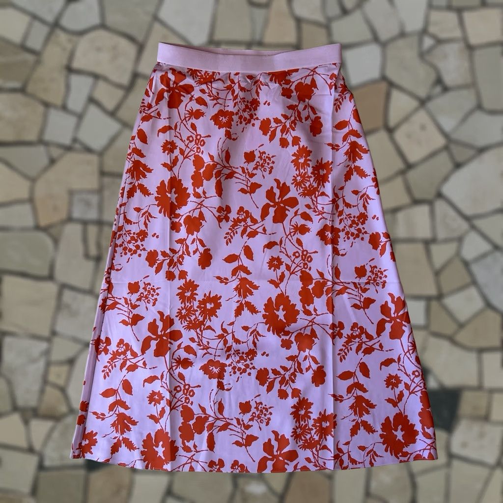 Outerknown Outerknown Skirt Womens M Pink Floral Print Midi Length Women Size 32" / US 10 / IT 46 - 1 Thumbnail