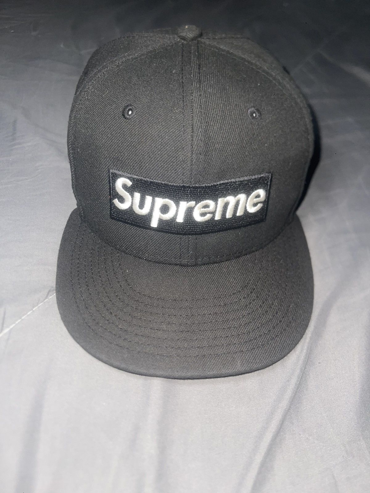 Supreme Supreme FW 2010 woolrich box logo new era fitted cap | Grailed
