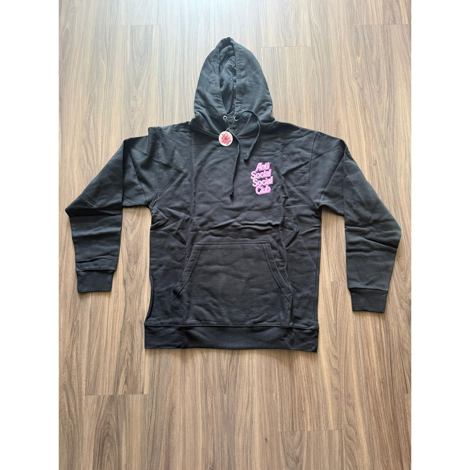 Anti Social Social Club Anti Social Social Club Pink Logo Hoodie Black NWT Size M / US 6-8 / IT 42-44 - 1 Thumbnail