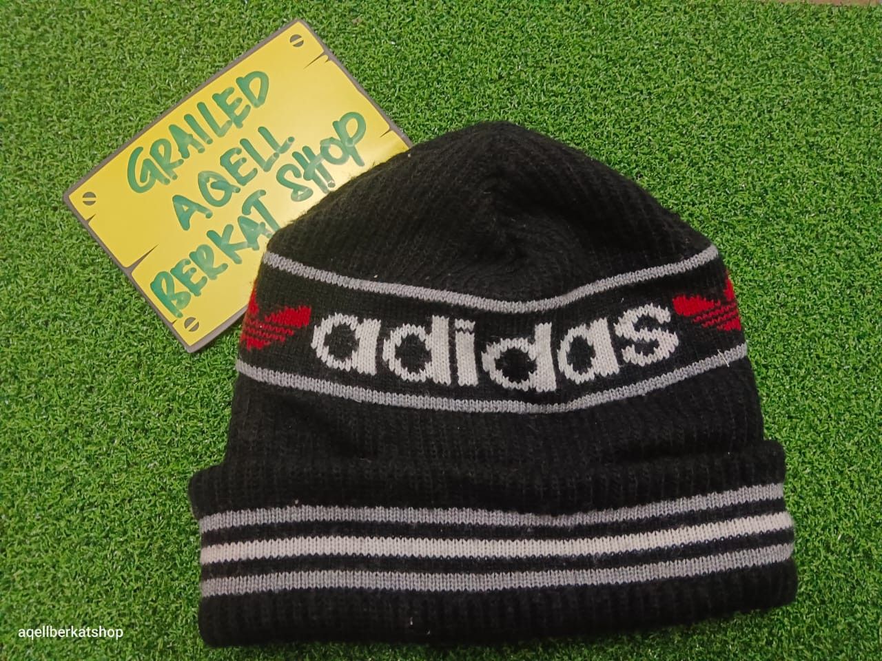 Adidas VINTAGE 90s Adidas Beanie Size ONE SIZE - 1 Thumbnail