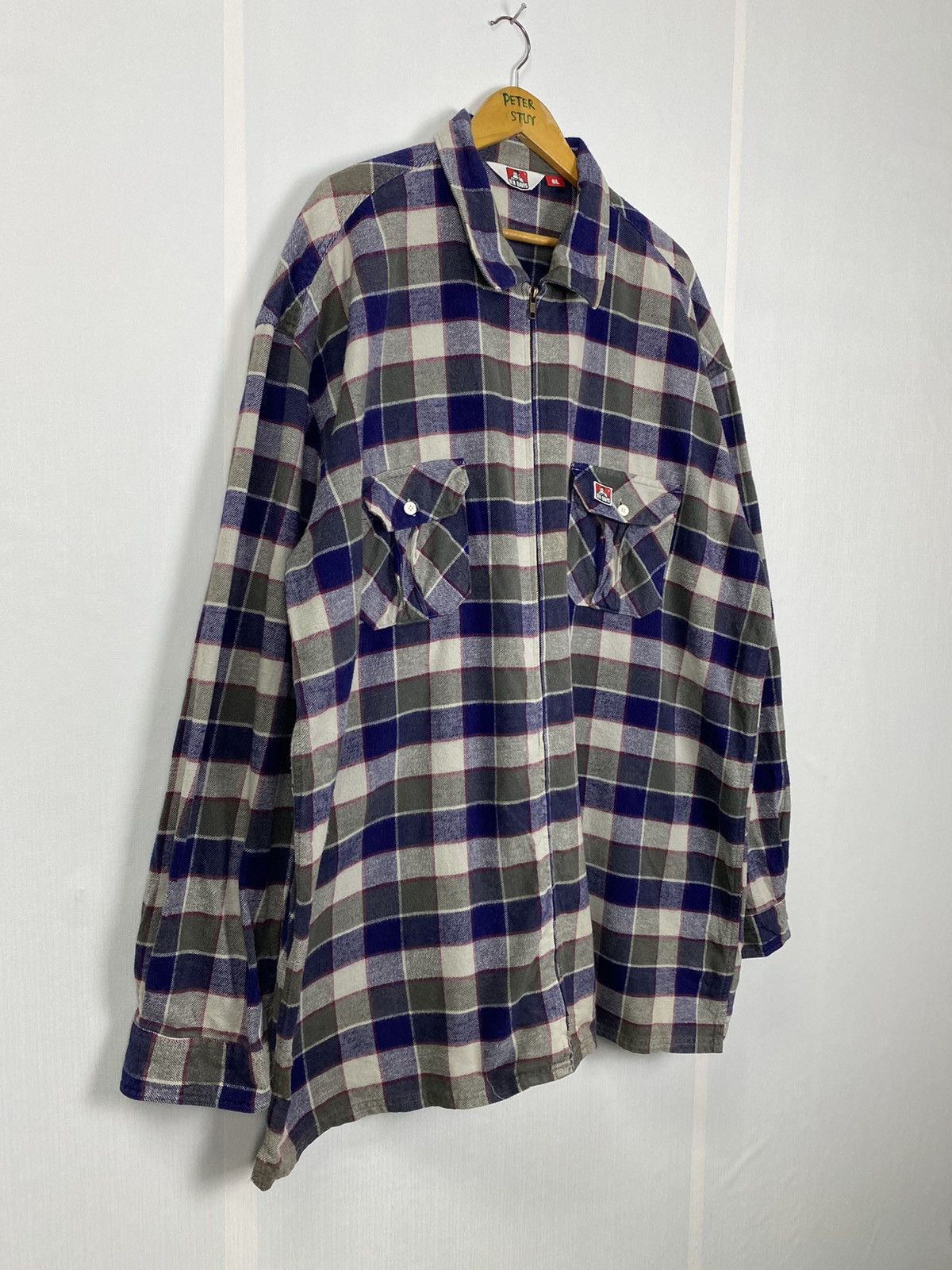 Ben Davis × Flannel × Vintage Vintage Ben Davis Flannel Jacket Size US XXL / EU 58 / 5 - 4 Thumbnail
