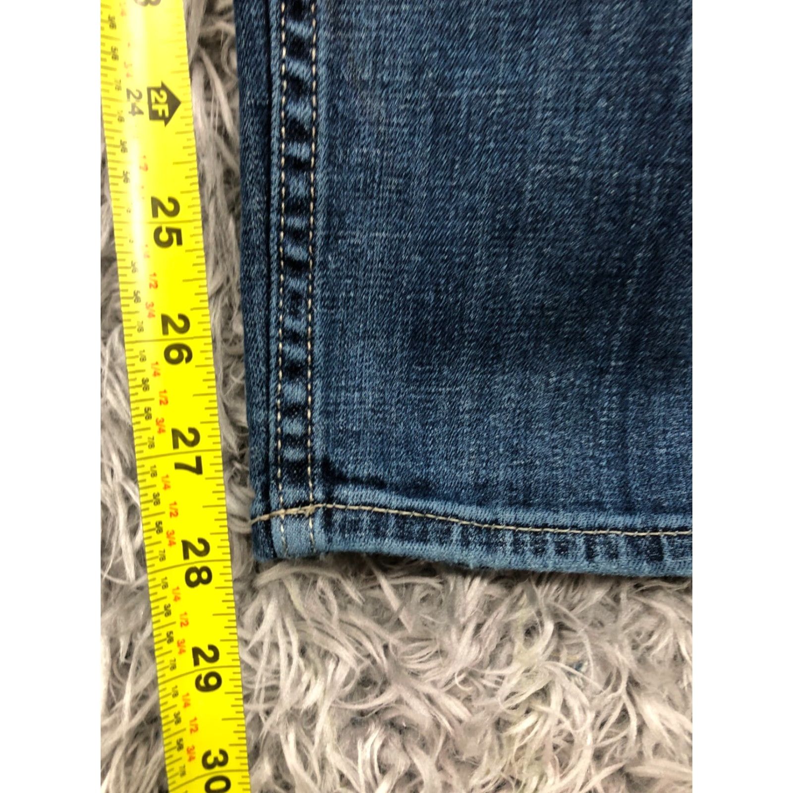 Vintage VIGOSS Chelsea Skinny Jeans Womens Medium Wash Blue Size 31 5-Pocket Denim Jeans Size 24" / US 00 / IT 34 - 3 Thumbnail