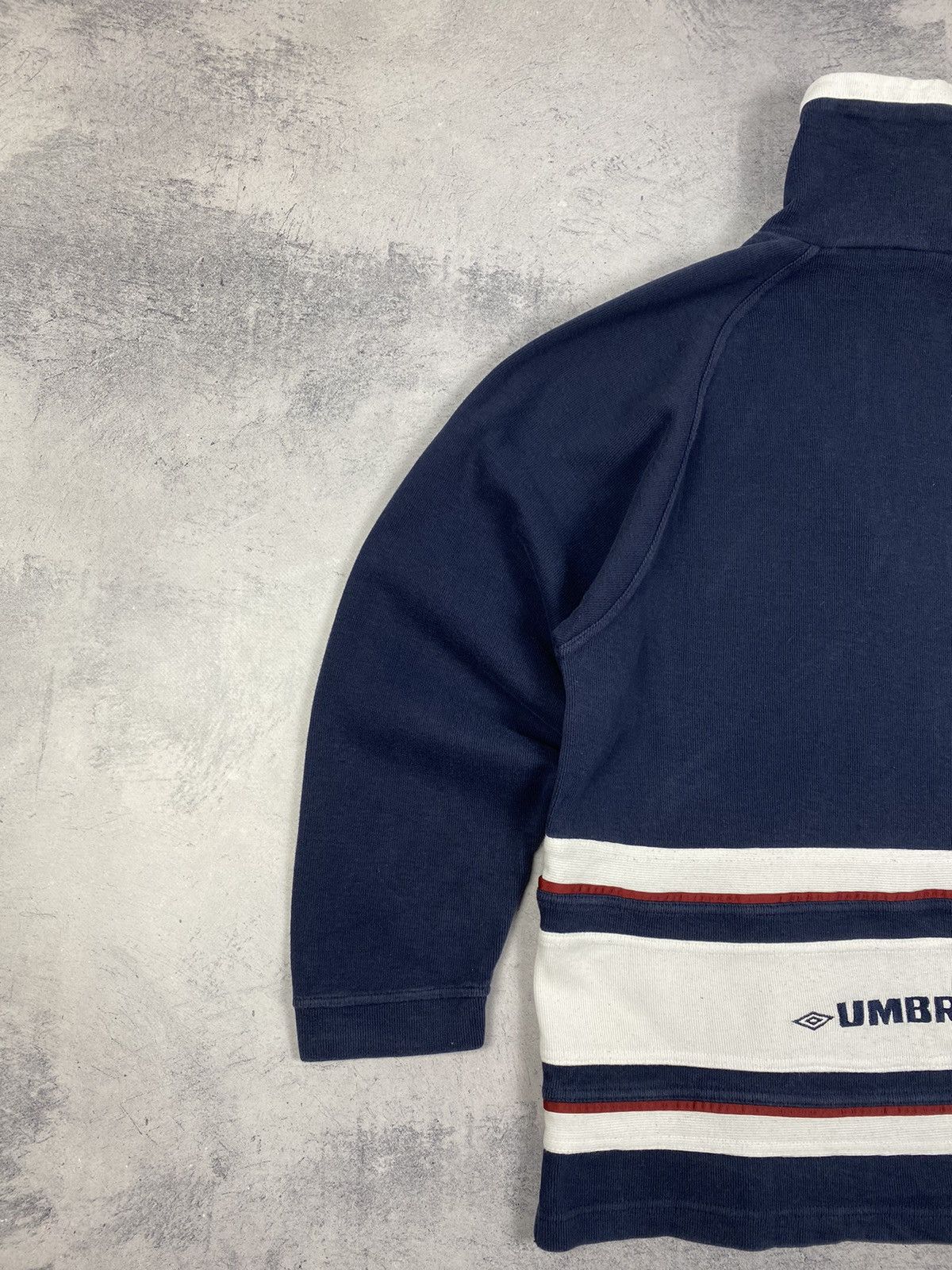 Umbro Vintage 90s Umbro Sweater 1/3 Zip Up Retro Jumper Sweater Size US XS / EU 42 / 0 - 10 Thumbnail