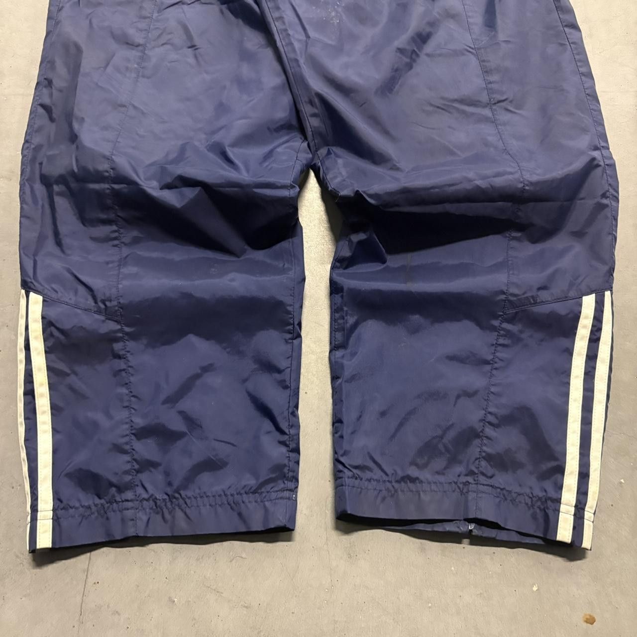 Adidas Crazy Vintage Y2K/2000s Baggy Navy Blue Adidas Trackpants! Size US 34 / EU 50 - 4 Thumbnail