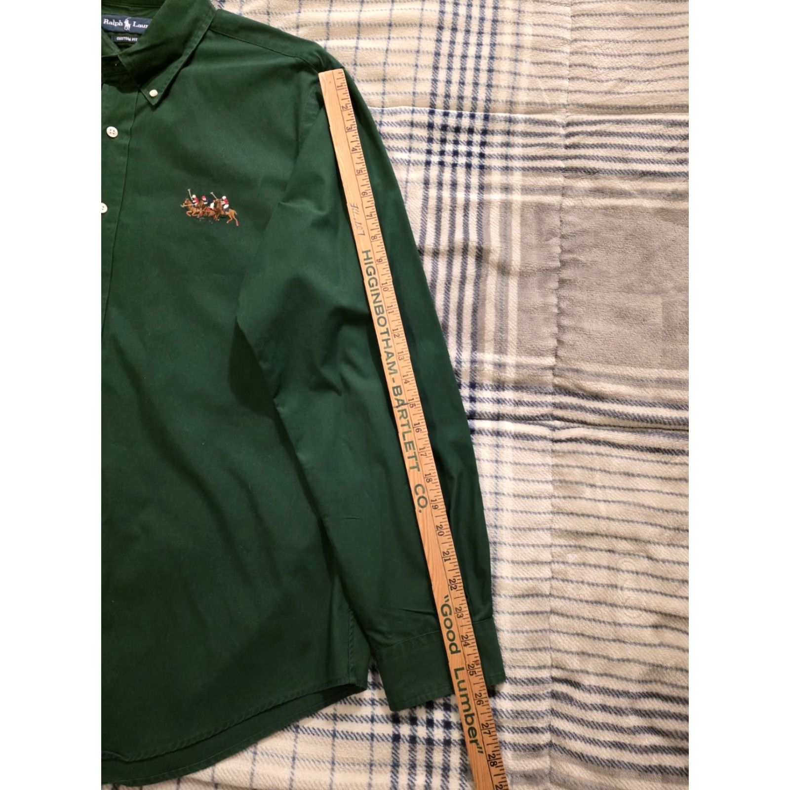 Polo Ralph Lauren Ralph Lauren Polo Ralph Lauren Triple Pony Long Sleeve Button-Up Shirt Forest Green XL Men’s Button-Down Collar Casual Business Size US XL / EU 56 / 4 - 8 Thumbnail